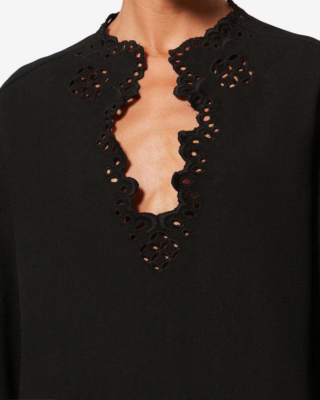 Isabel Marant Black Isabel Marant Étoile Sherazade Broderie Top