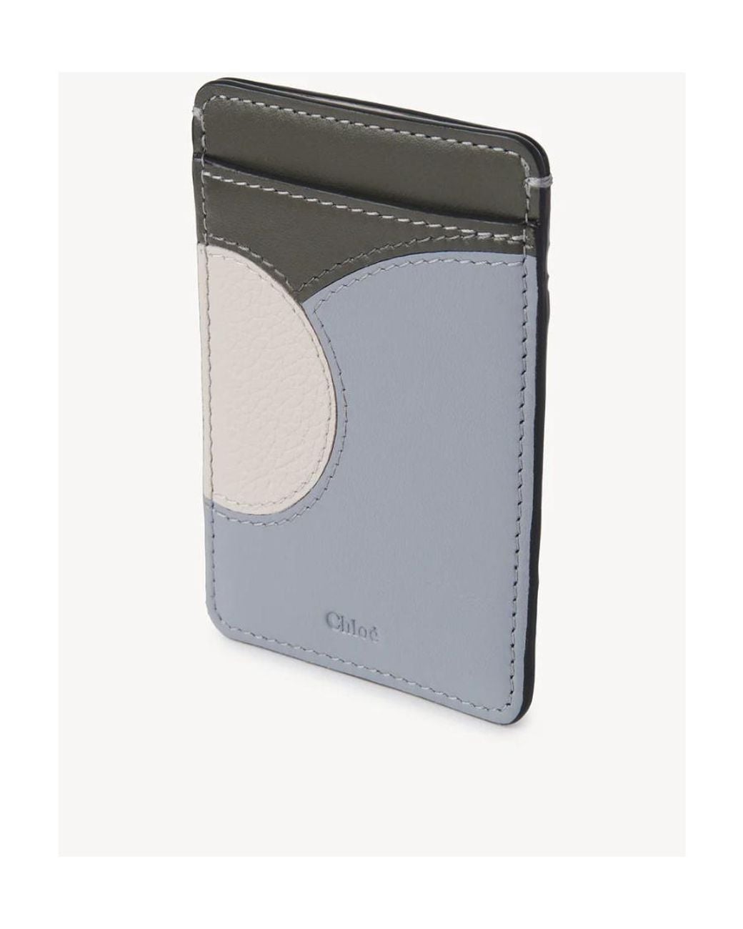 Chloé Gray Moona Logo Card Holder