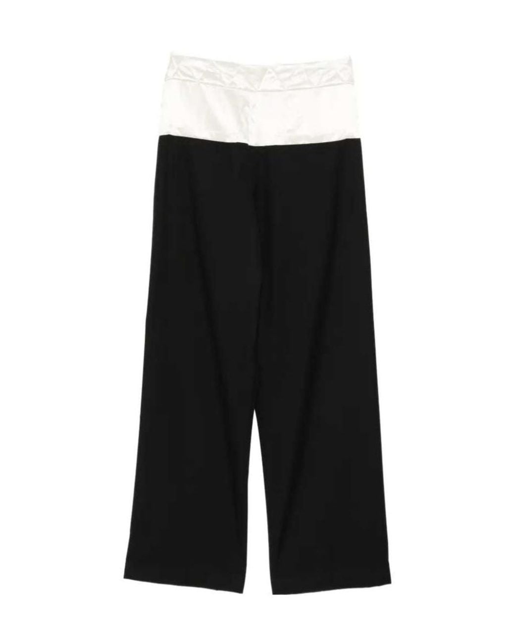 Dries Van Noten Black Panelled Straight-Leg Pants for men