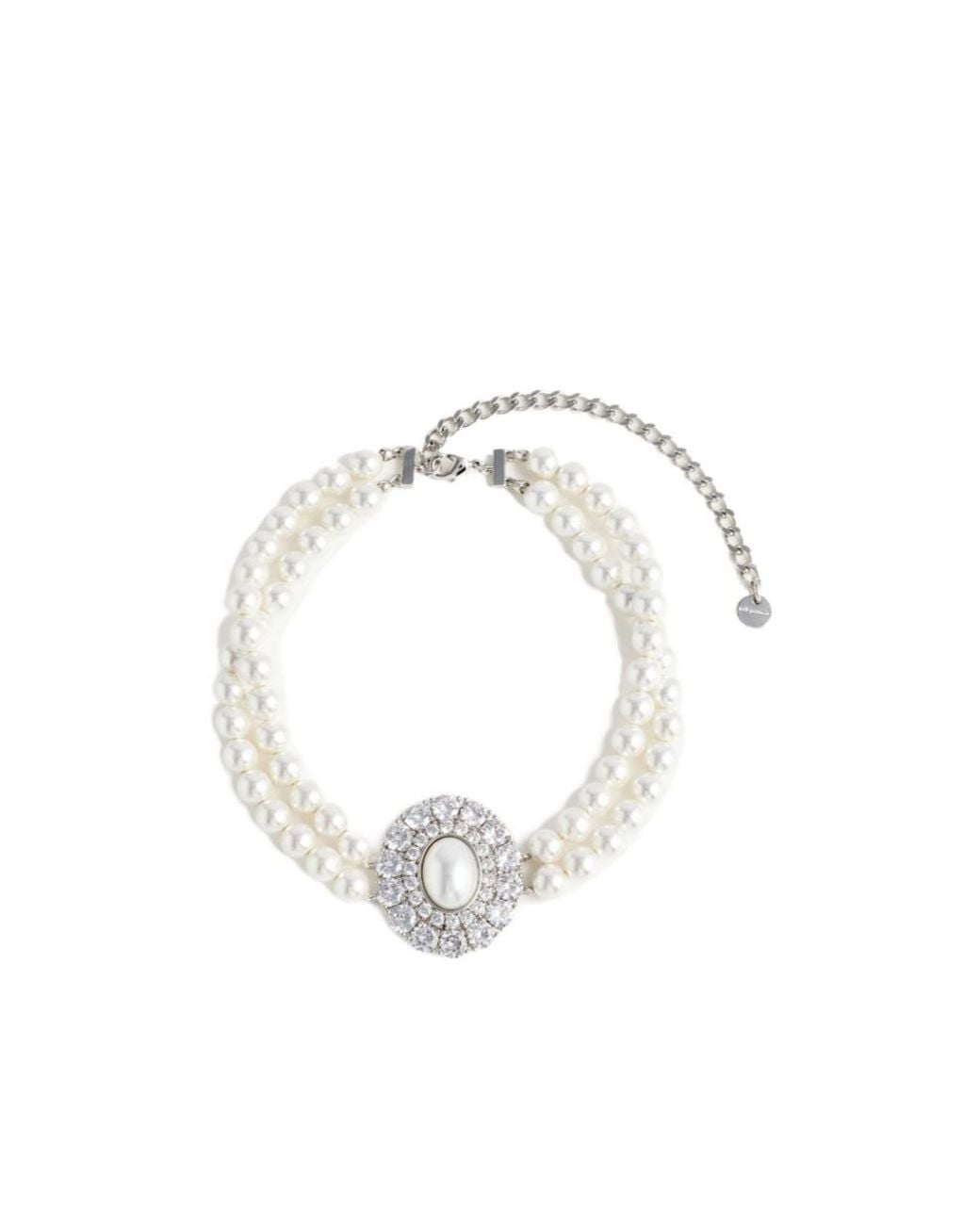 Self-Portrait White Embellished Choker