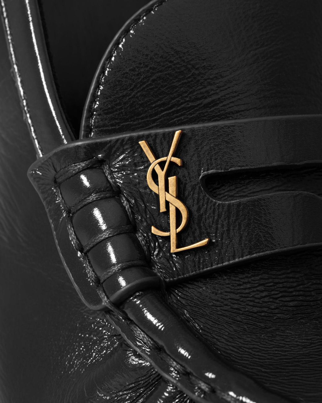 Saint Laurent Black Le Loafer Slingback Pumps