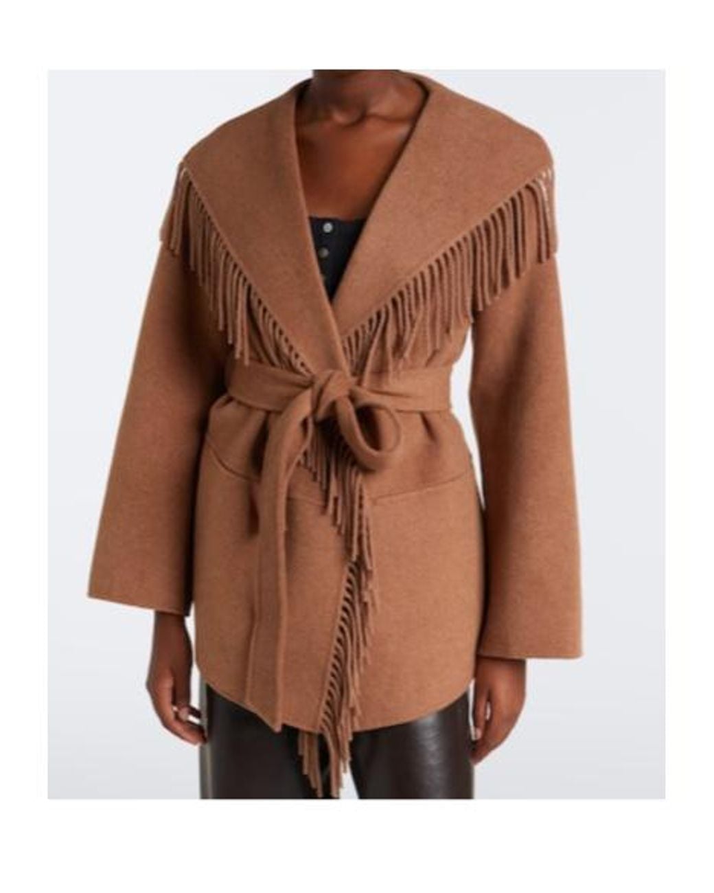 Jonathan Simkhai Brown Rowen Wool-Blend Jacket