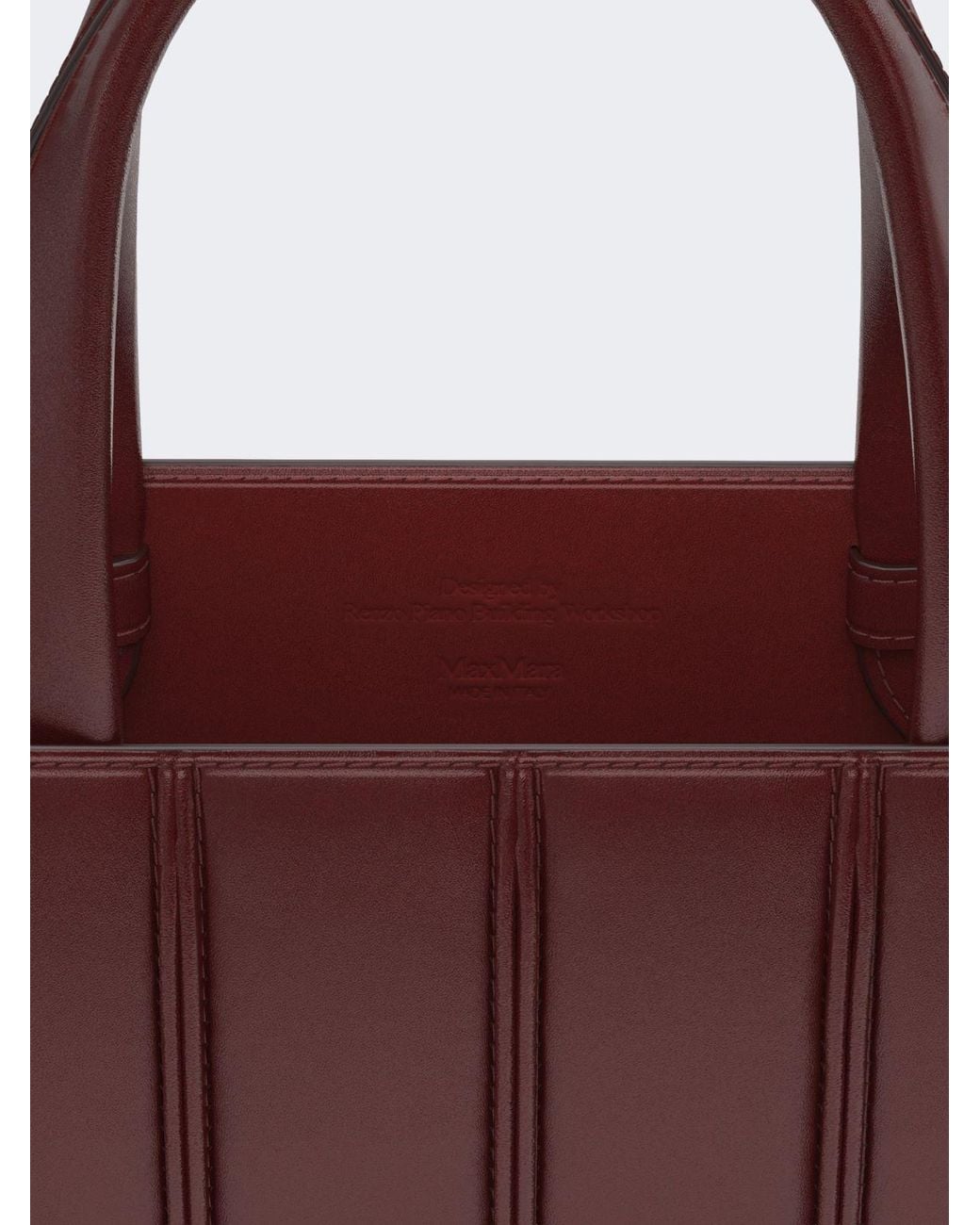 Max Mara Red Double-Handled Handbag
