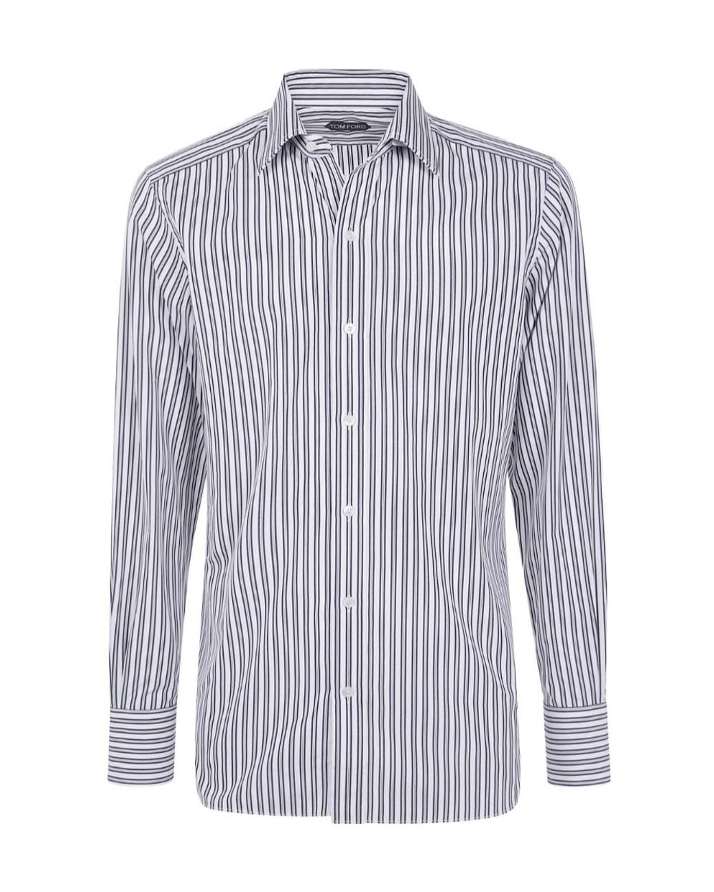 Tom Ford Blue Striped Shirt for men