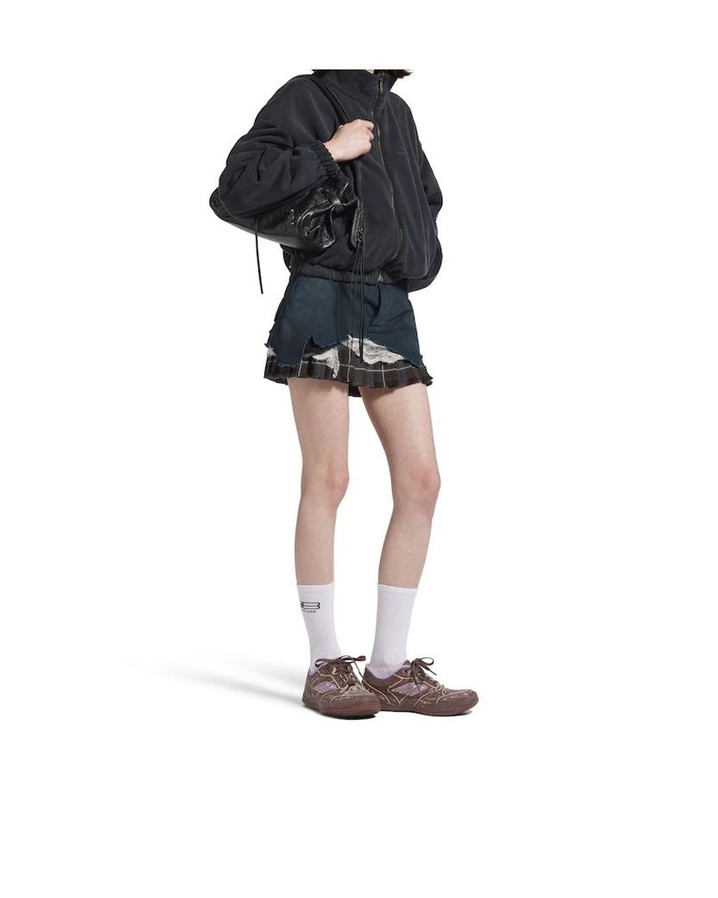 Balenciaga Brown Hamptons Medium Worn-Out Sneakers