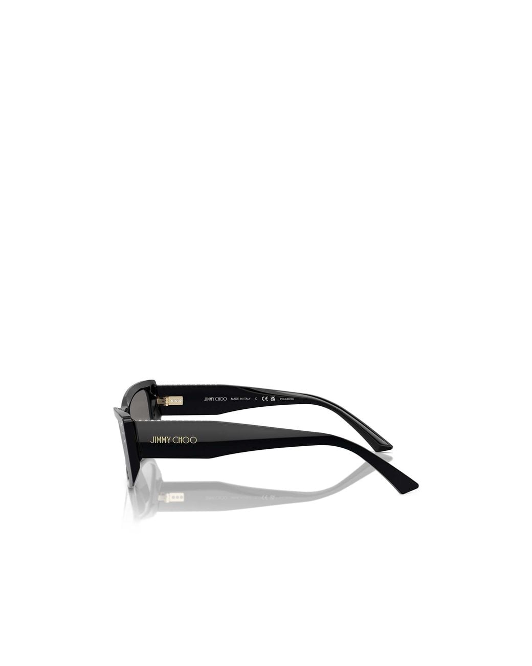Jimmy Choo White Eyewear Rectangle Frame Sunglasses