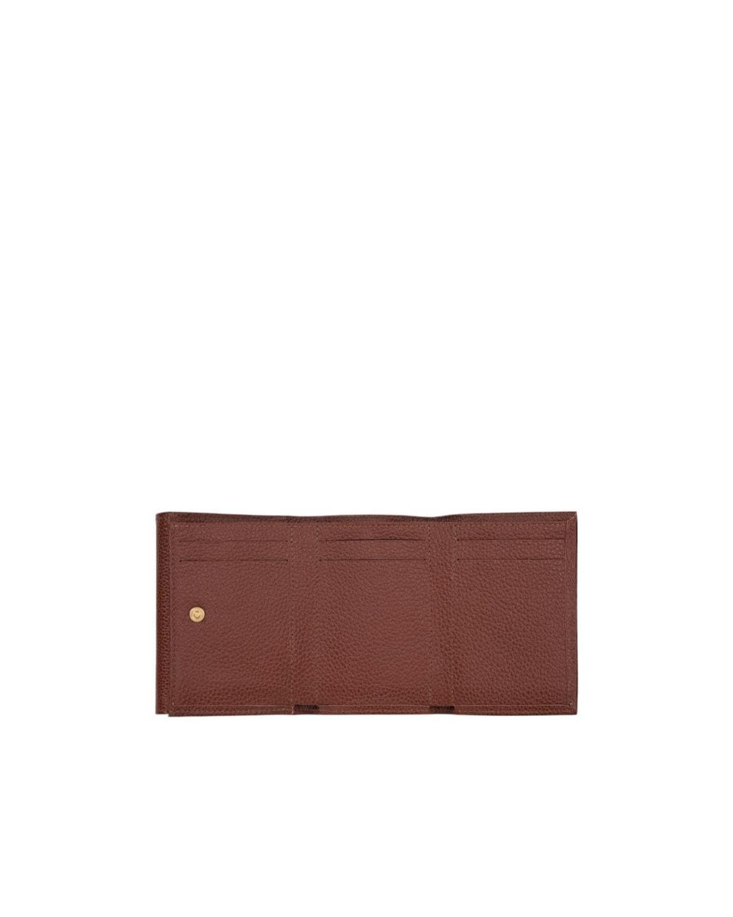 Longchamp Red Compact Leather Wallet for men