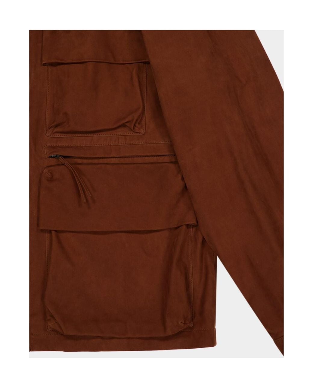 Lemaire Brown Reporter Jacket for men