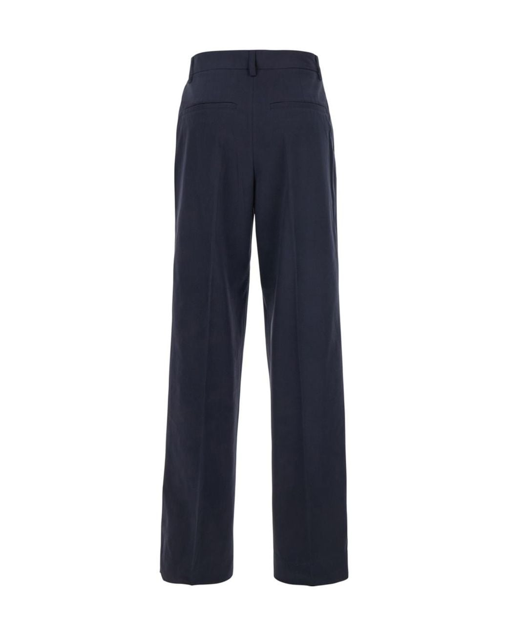 Totême Blue Pleated Trousers