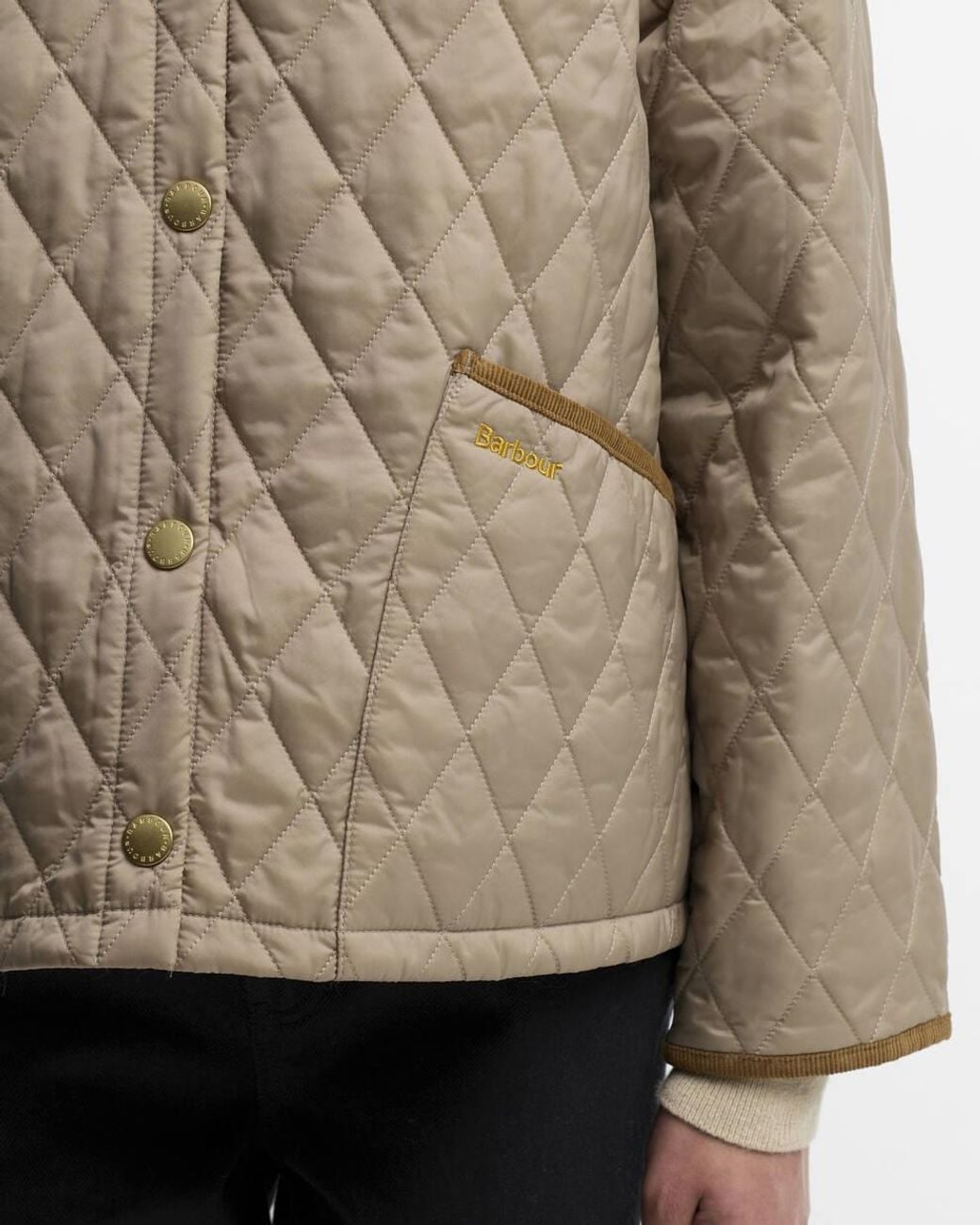 Barbour Natural Icons Cropped Liddesdale Quilted Jacket
