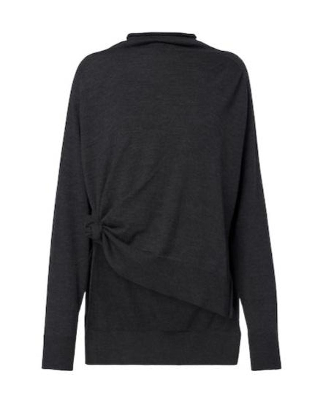 Magda Butrym Blue Minimal Longsleeve Knit Sweater