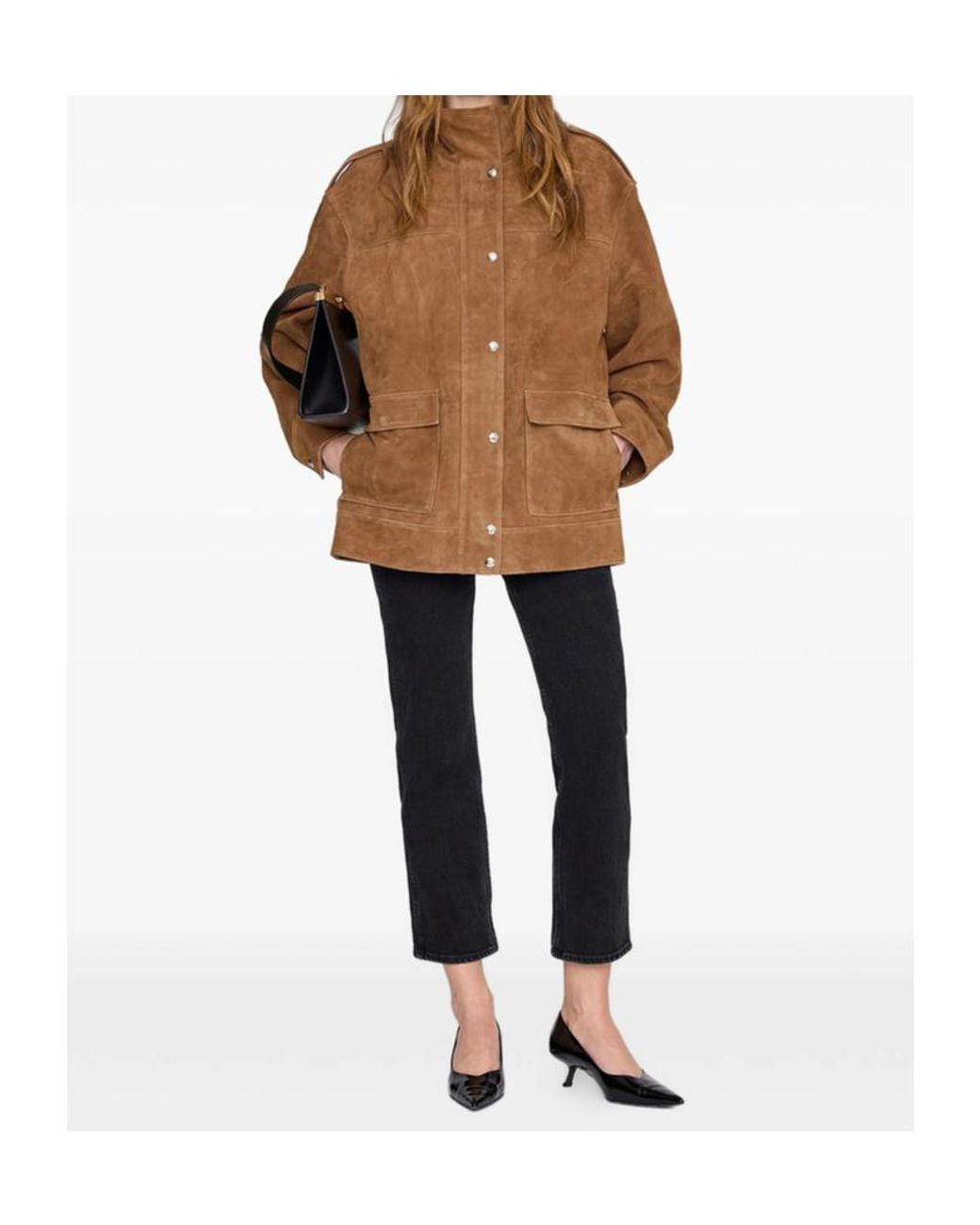 Anine Bing Brown Broux Suede Jacket