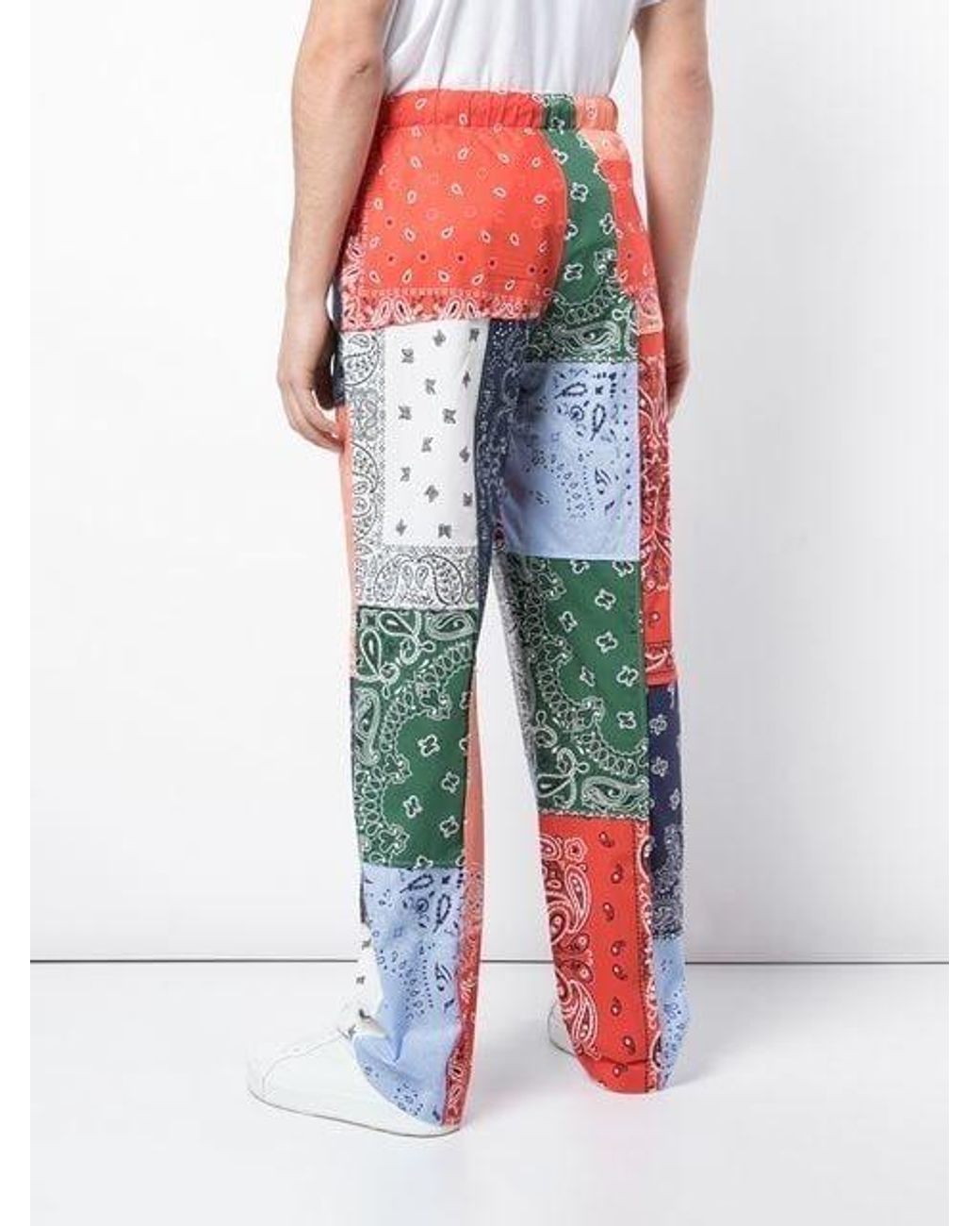 Loewe Red Patch Design Sweatpants for men