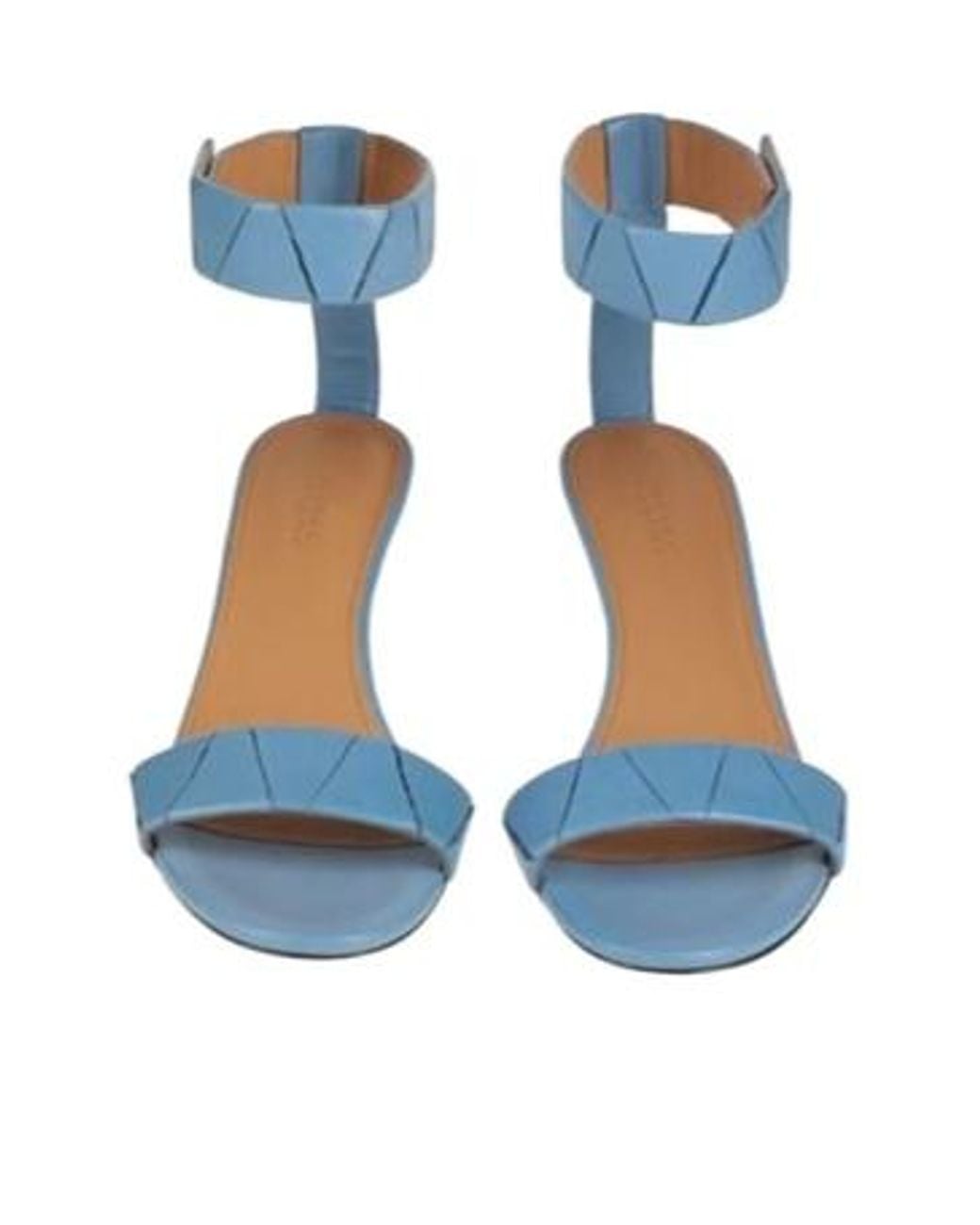 Isabel Marant Blue Round Toe High Heel Sandals