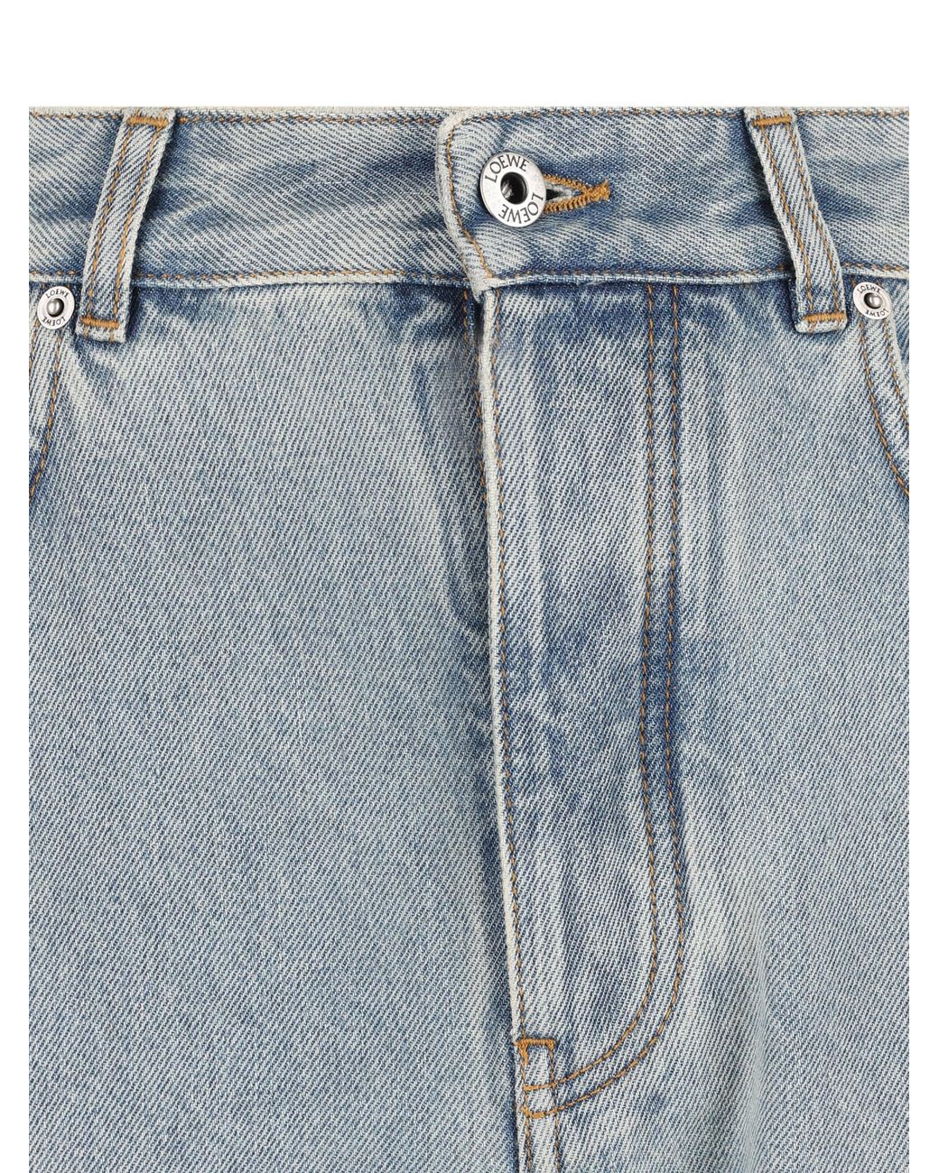 Loewe Blue Straight Leg Jeans for men