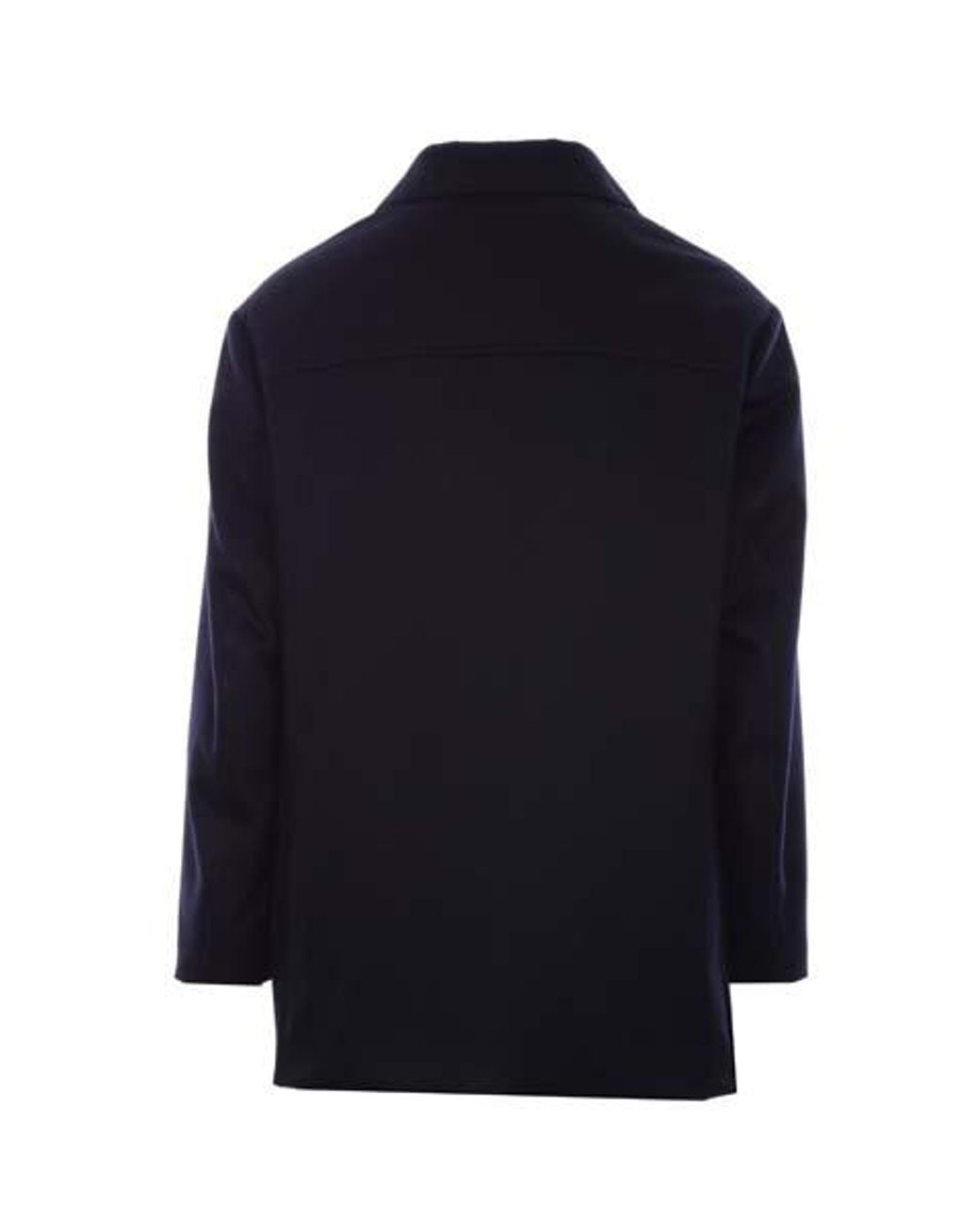 Loro Piana Blue Single-Breasted Coat for men