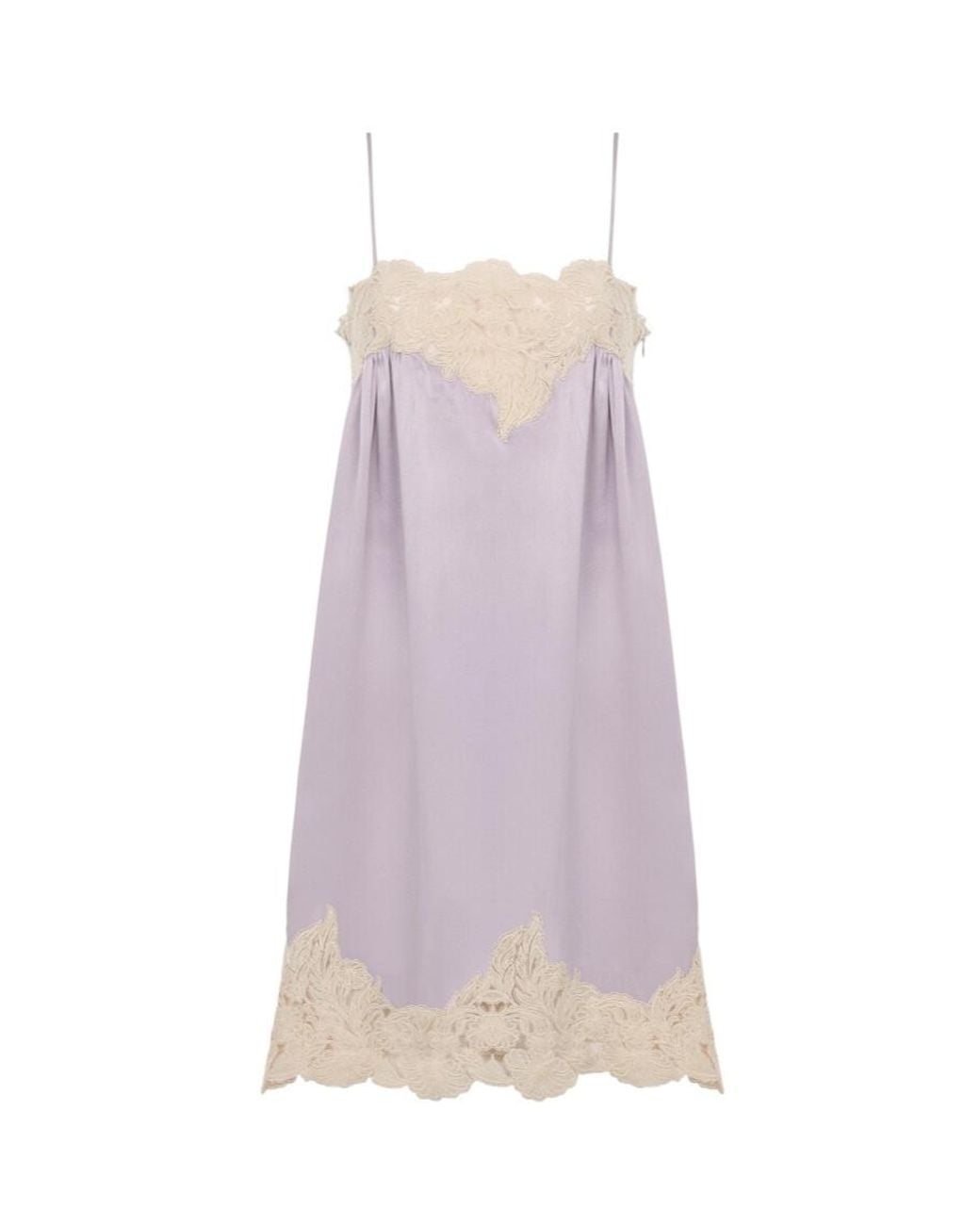 Chloé Purple Chloé Thin-Strap Mini Dress