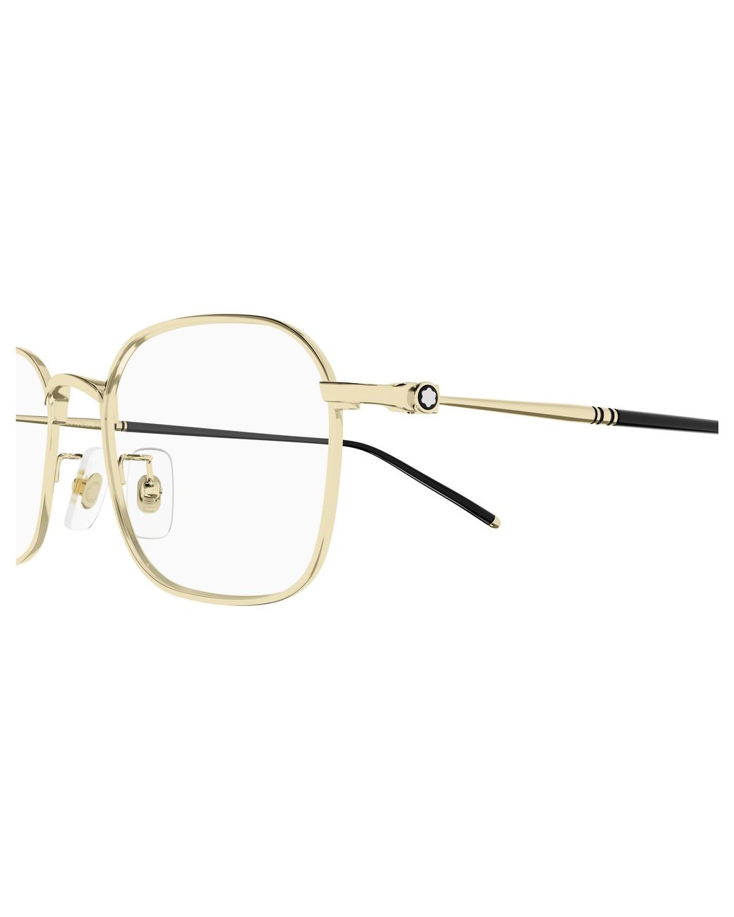 Montblanc Black Eyewear Square Frame Glasses for men