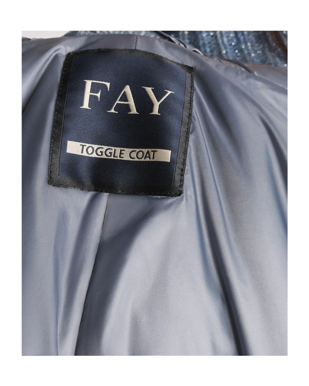 Fay Blue Toggle Wool-Blend Coat