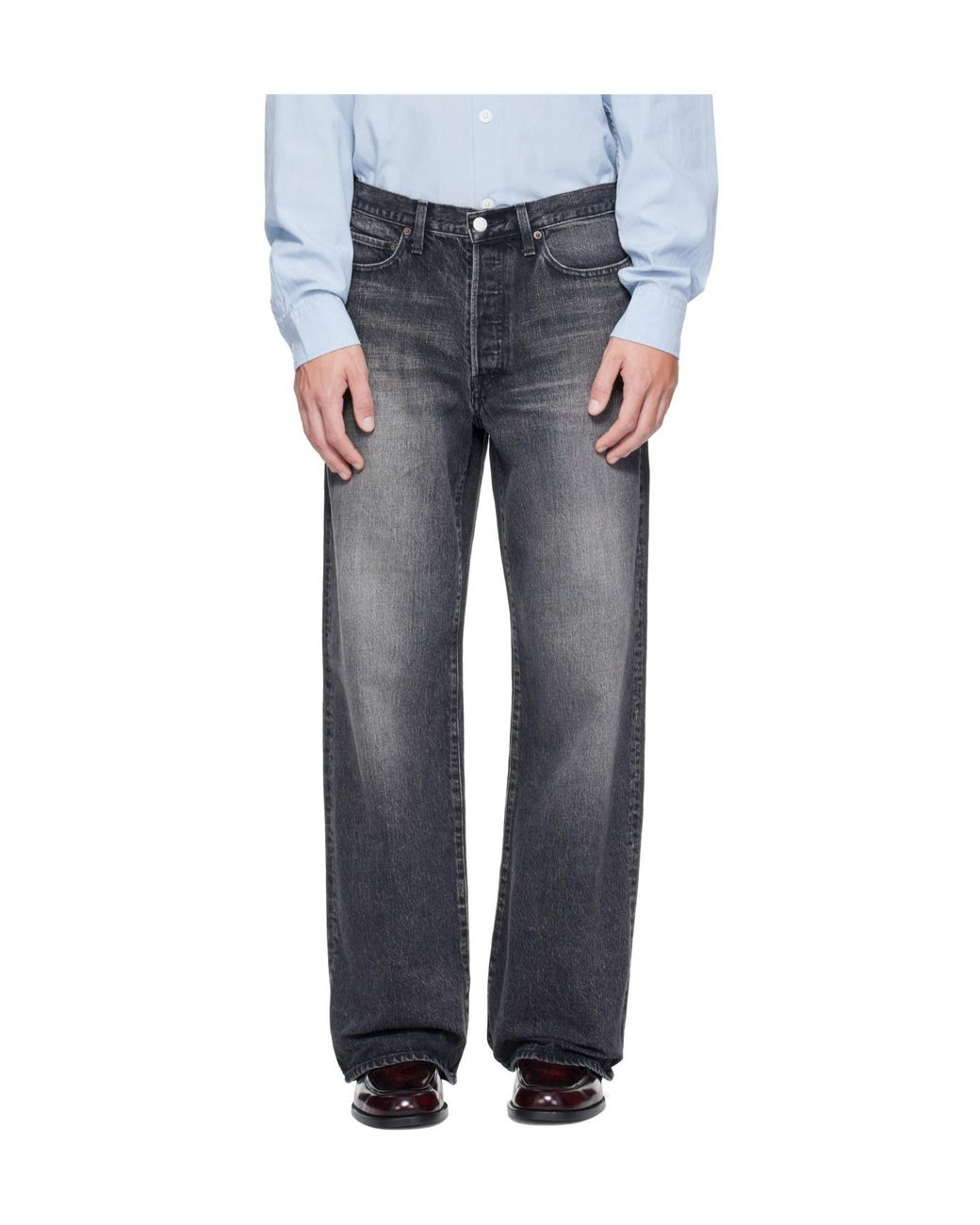Ssstein Gray Loose Fit Jeans for men
