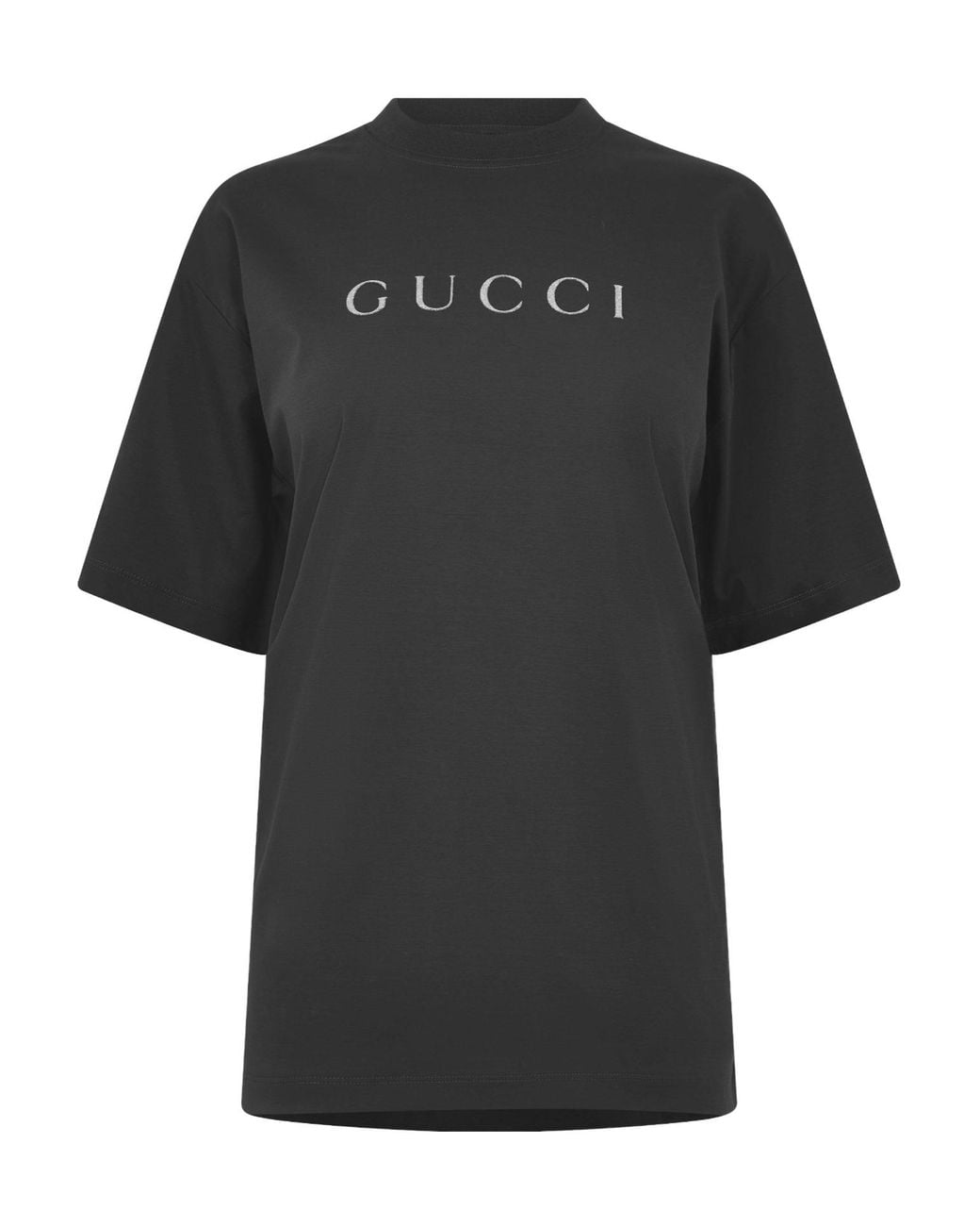 Gucci Black Mock Neck Short Sleeve Tee
