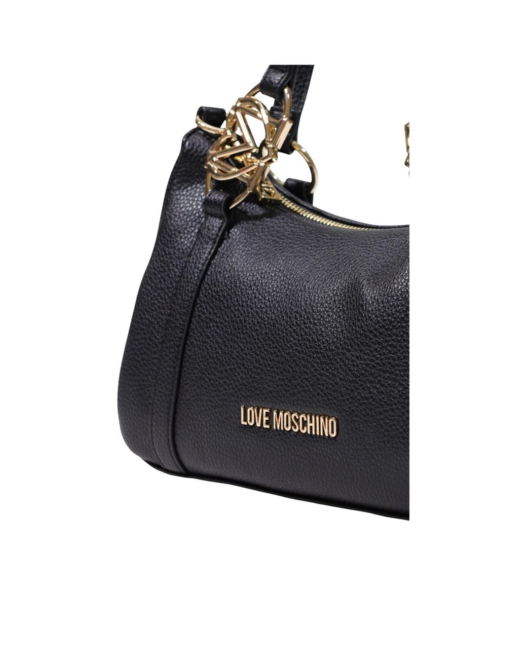Moschino Black Dual-Handle Shoulder Bag