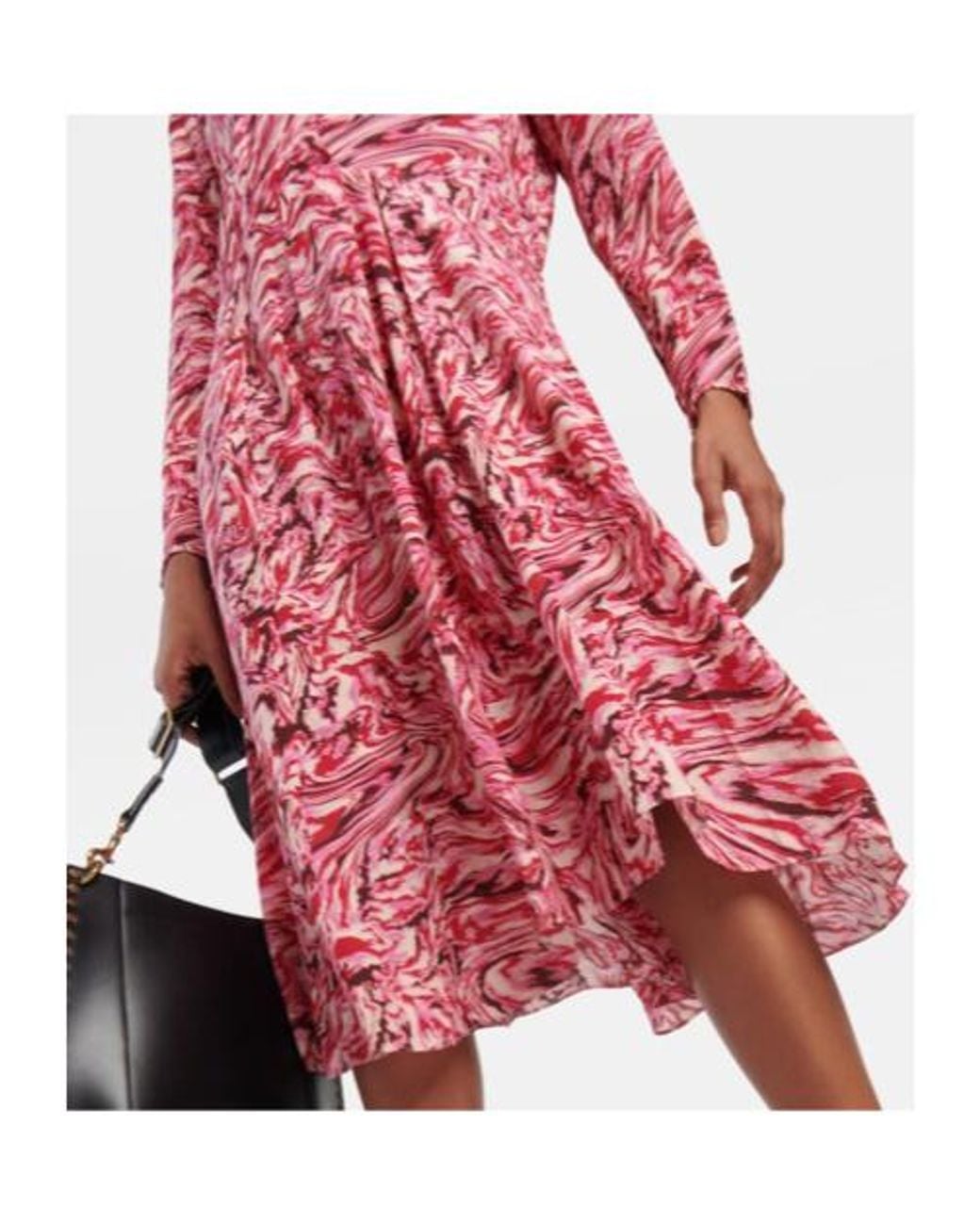 Isabel Marant Pink Patel Printed Silk Midi Dress