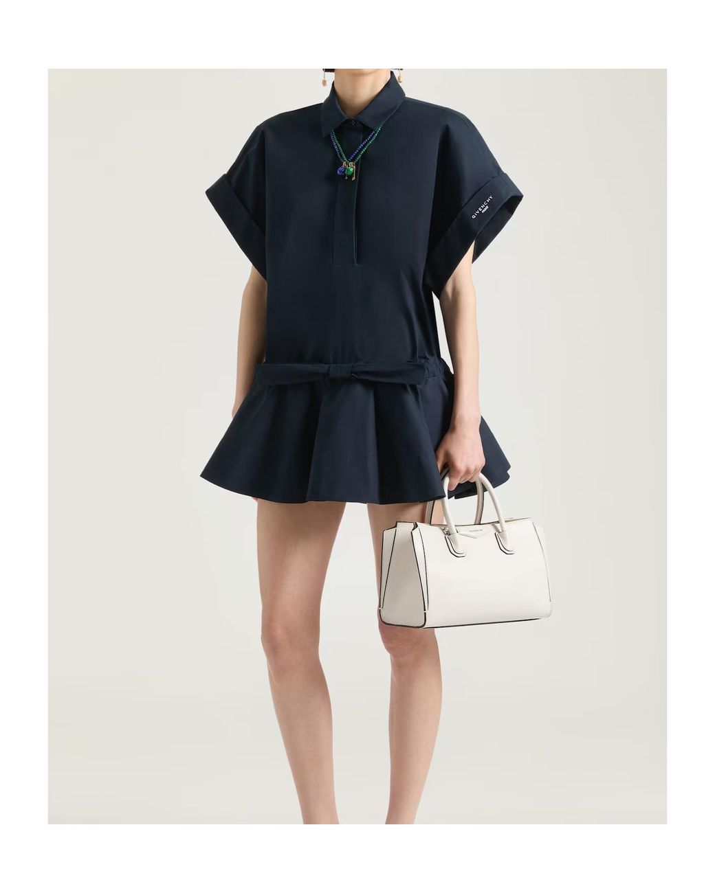 Givenchy Blue Mini Shirt Dress