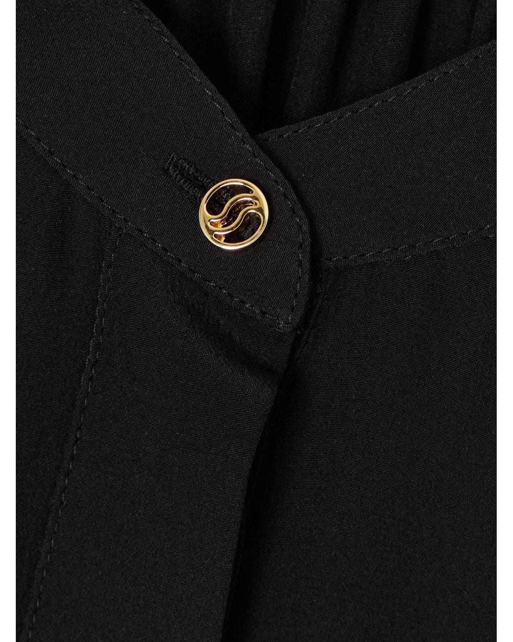 Stella McCartney Black Iconics Crepe Asymmetric Dress