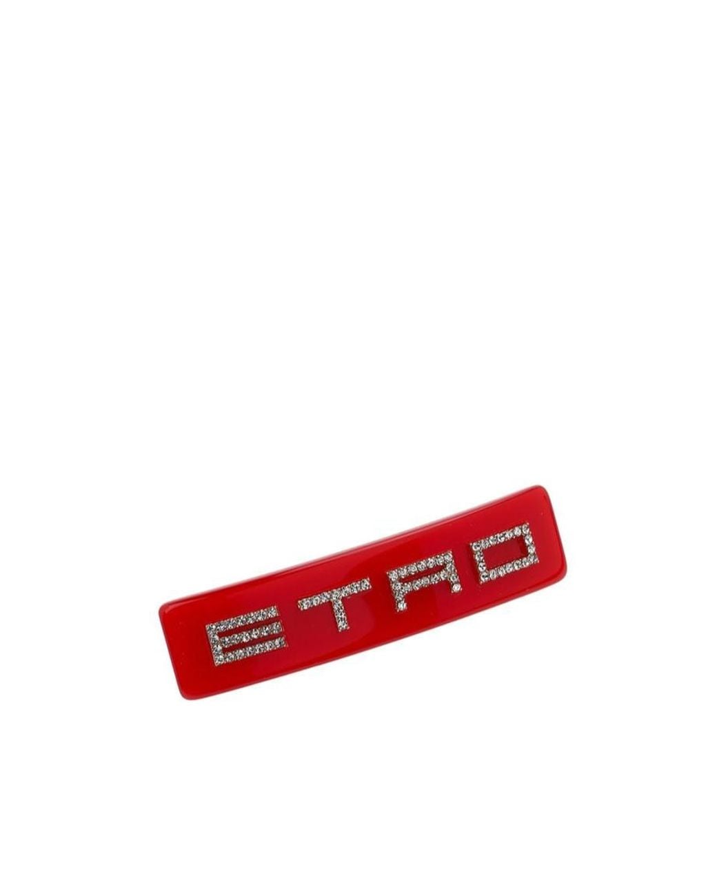 Etro Red Logo Hair Clip
