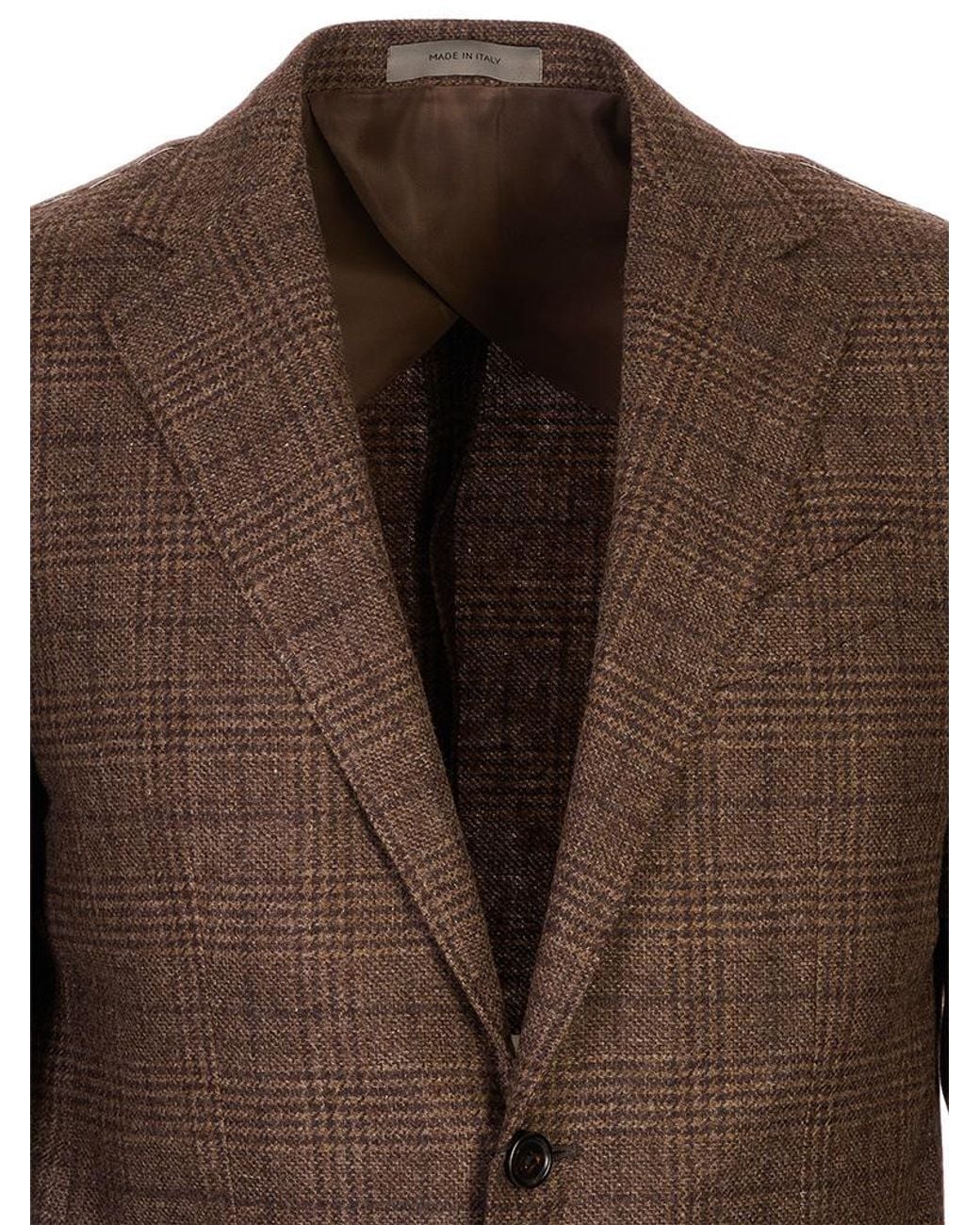 Corneliani Brown Two Buttons Blazer for men