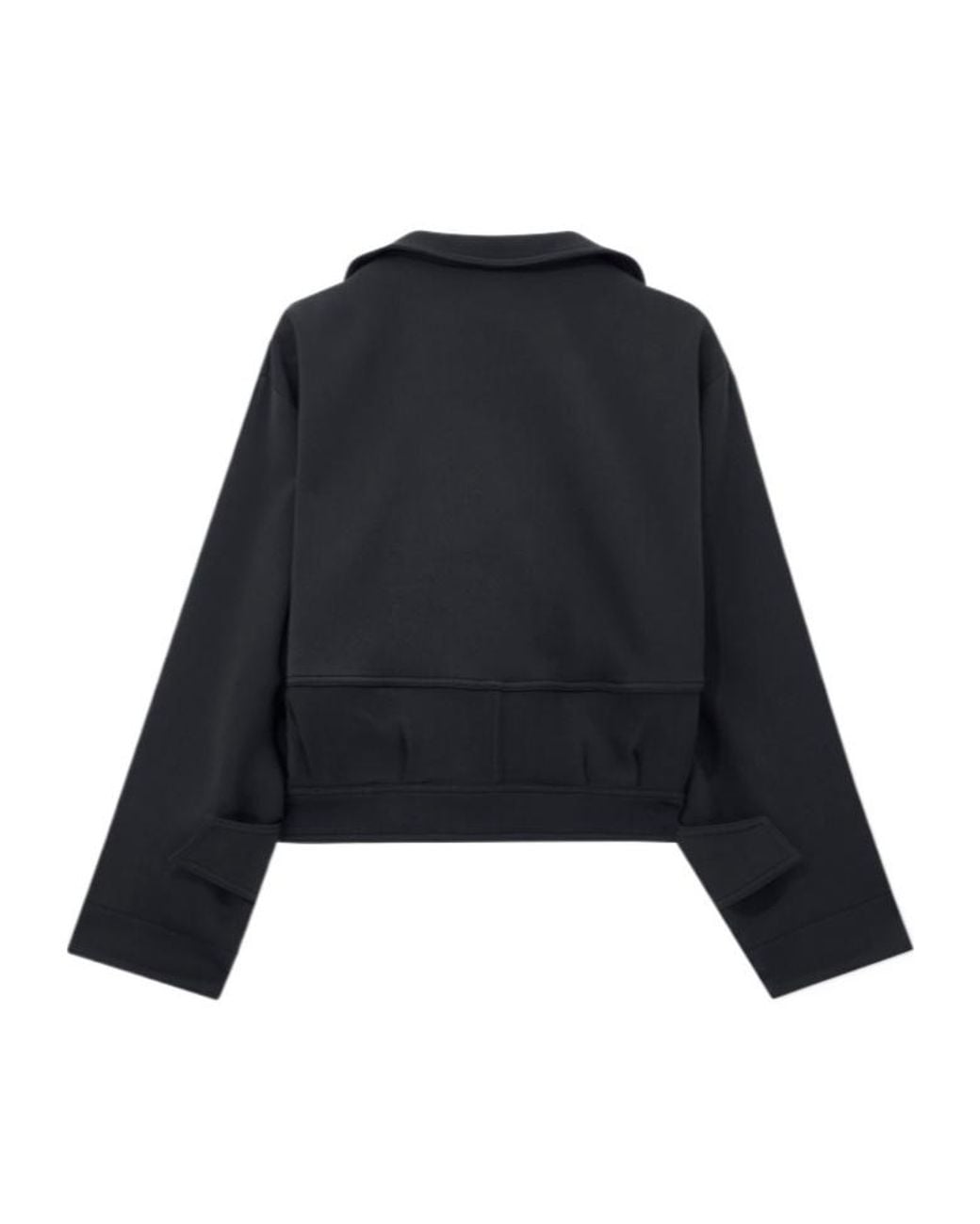 Giorgio Armani Blue Shawl-Collar Cropped Jacket