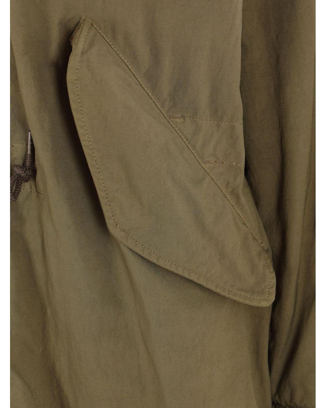 C P Company Green Micro Kei Explorer Coat for men