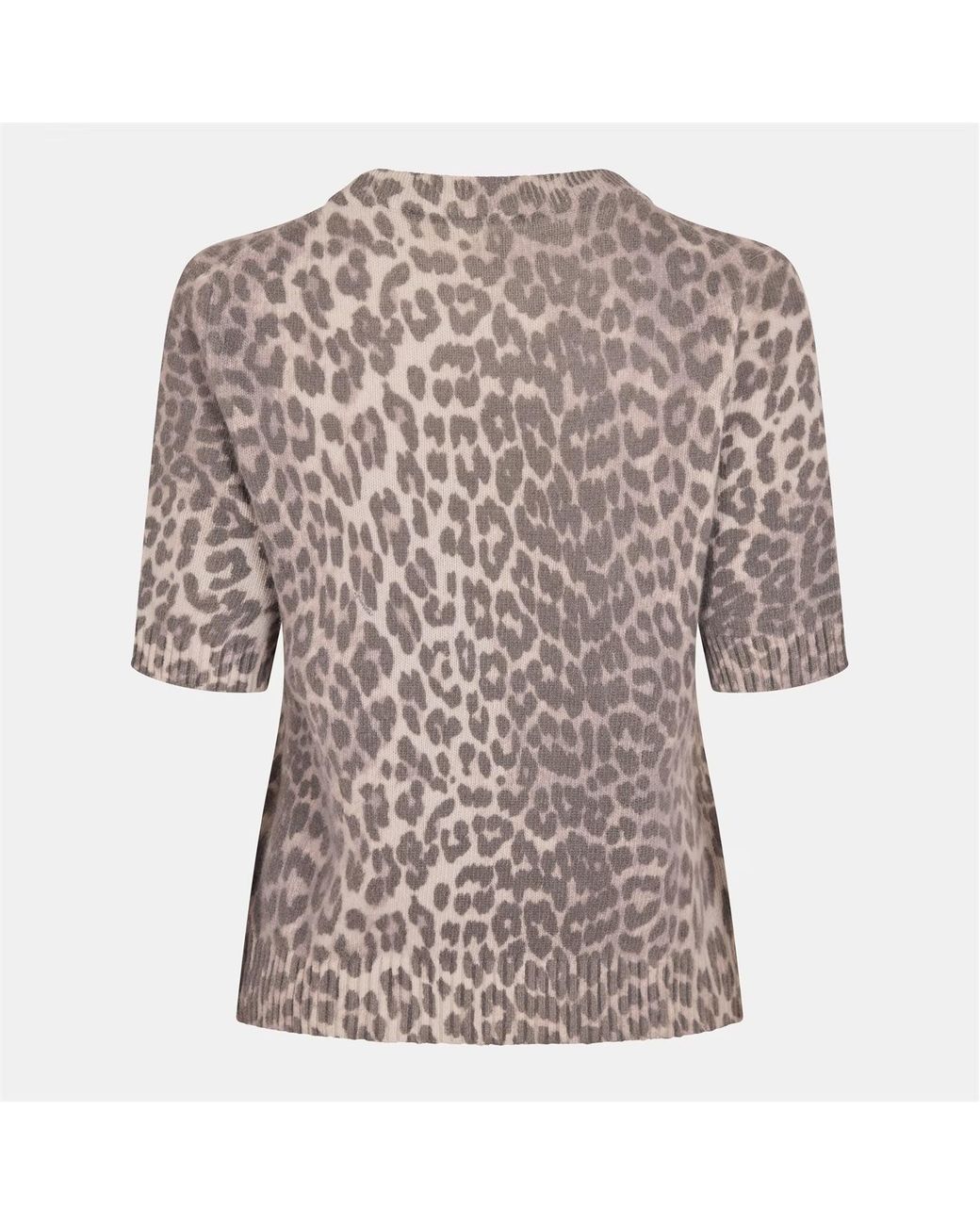 Ganni Brown Print Sweater