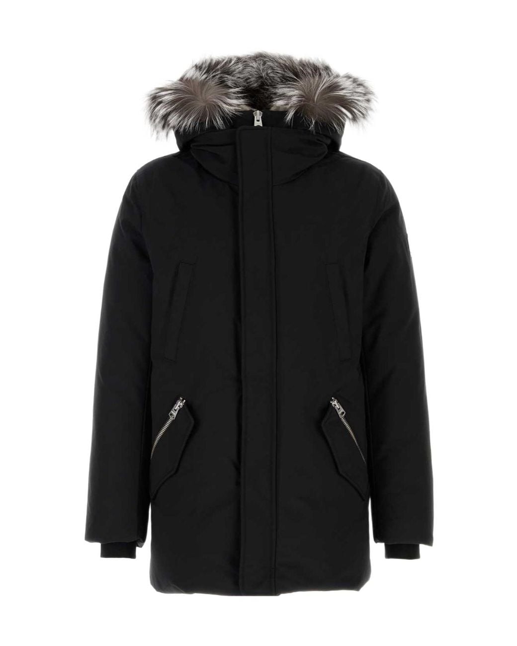 Mackage Black Edward Xz Hooded Down Jacket for men