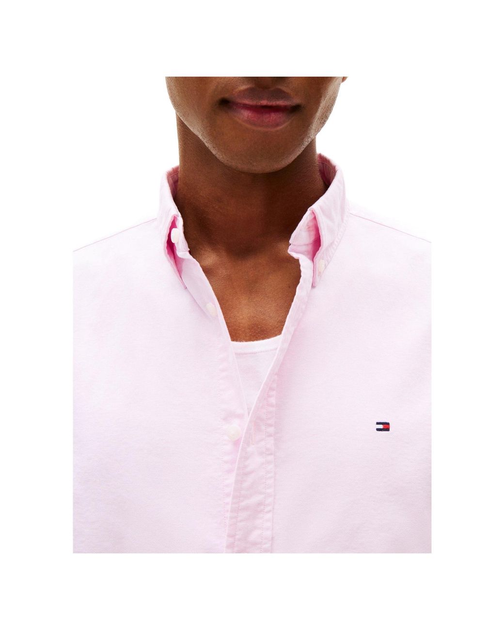 Tommy Hilfiger Pink Simple Longsleeve Shirt for men