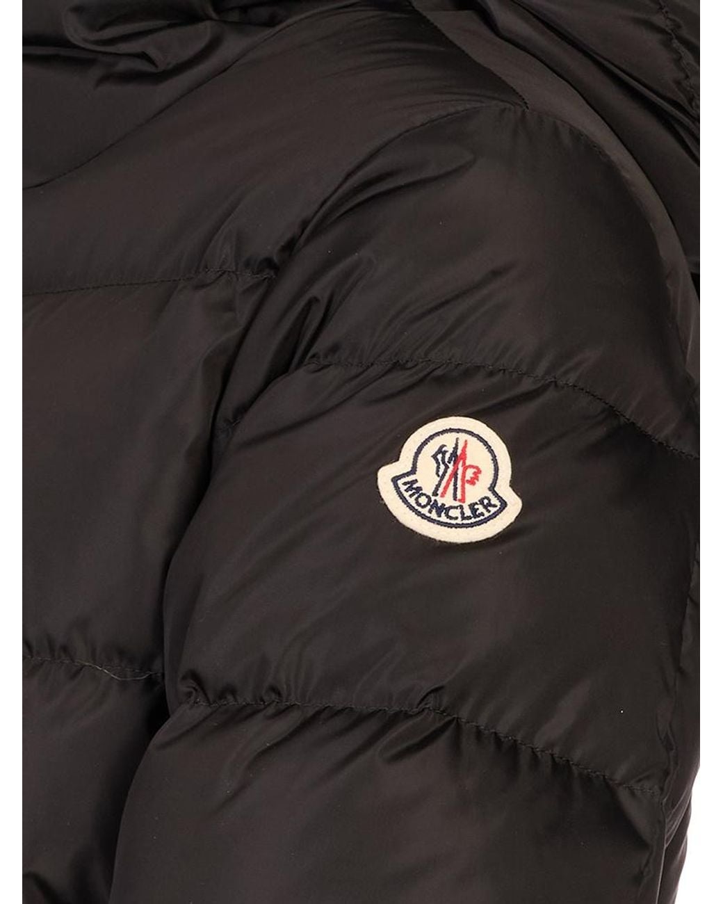 Moncler Black Avoce Hooded Puffer Jacket