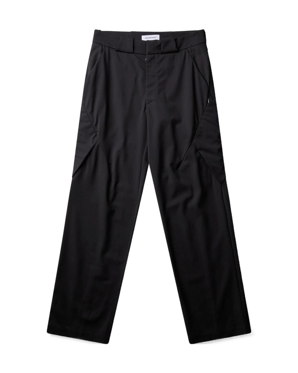 Kiko Kostadinov Black Casual Pants With Belt Loops for men