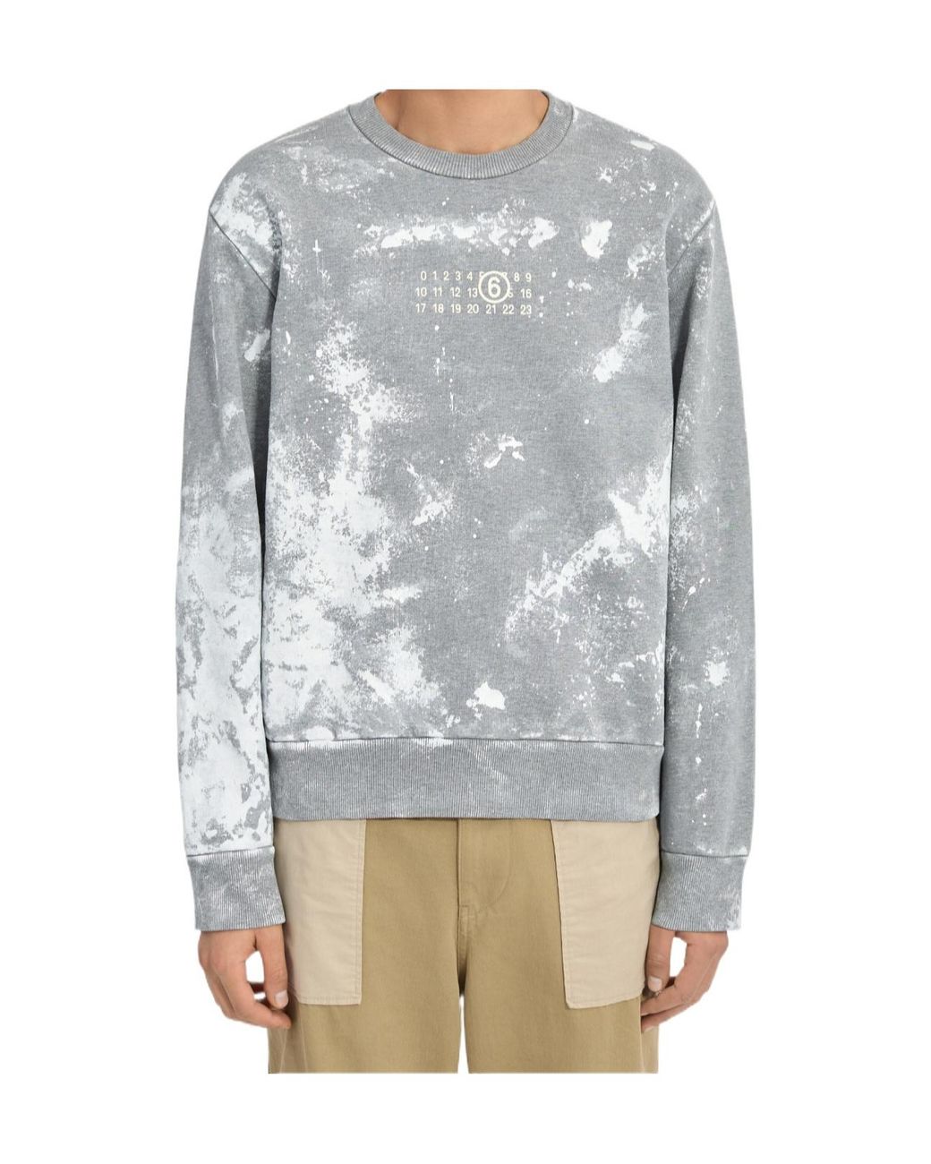 MM6 by Maison Margiela Multicolor Long-Sleeve Crewneck Sweatshirt for men