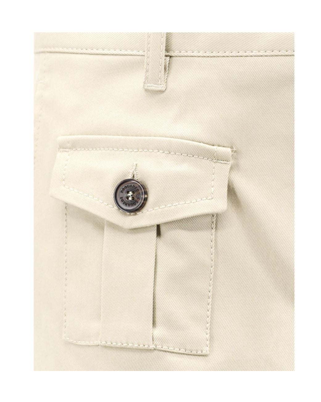 DSquared² Natural Logo-Patch Cargo Pants for men