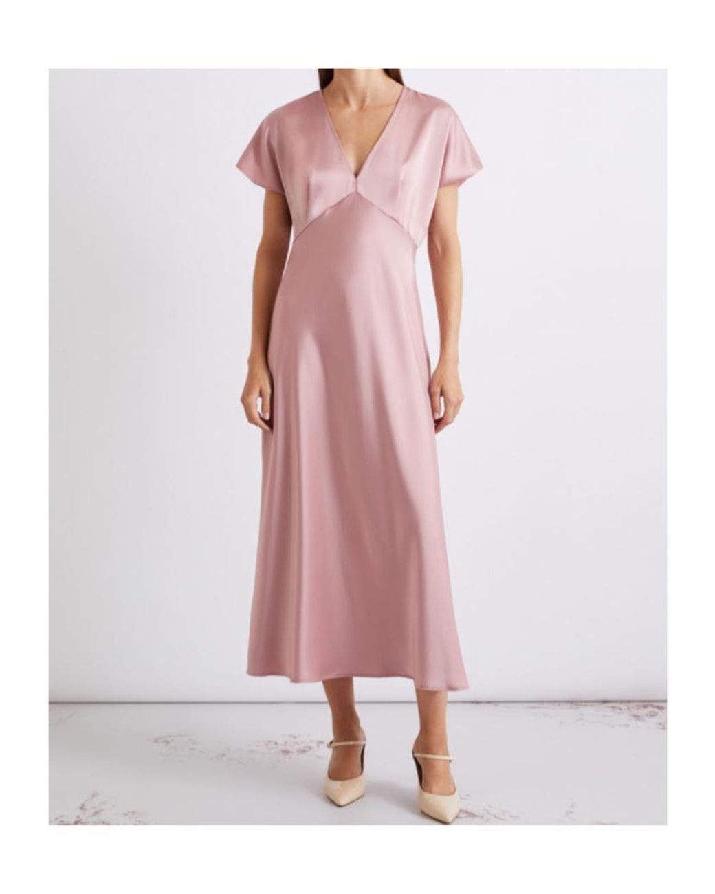 Marella Pink Satin Dress