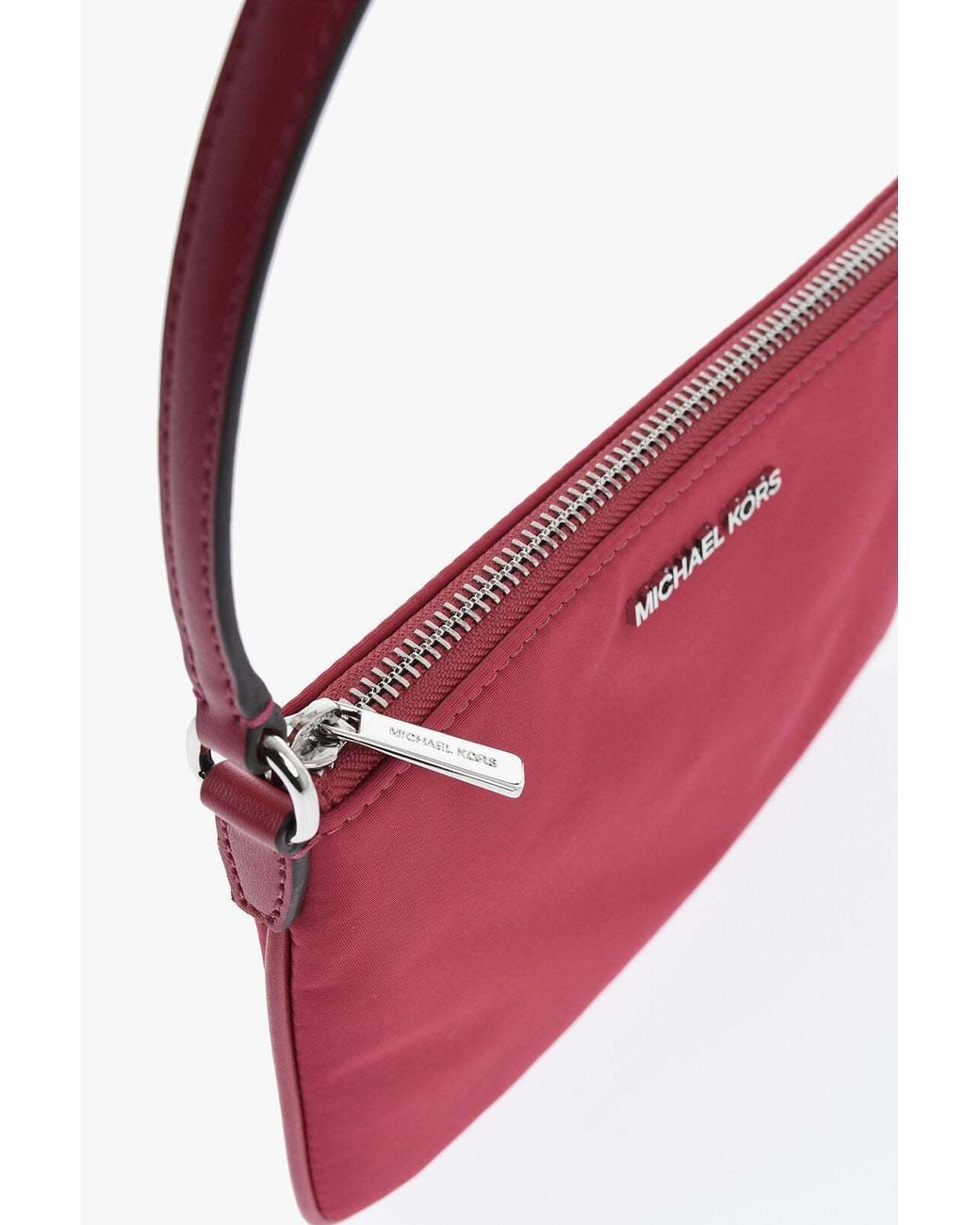 Mini Bagas Michael Kors Mini Top-Handle Bag With Embossed Logo in Red | Lyst