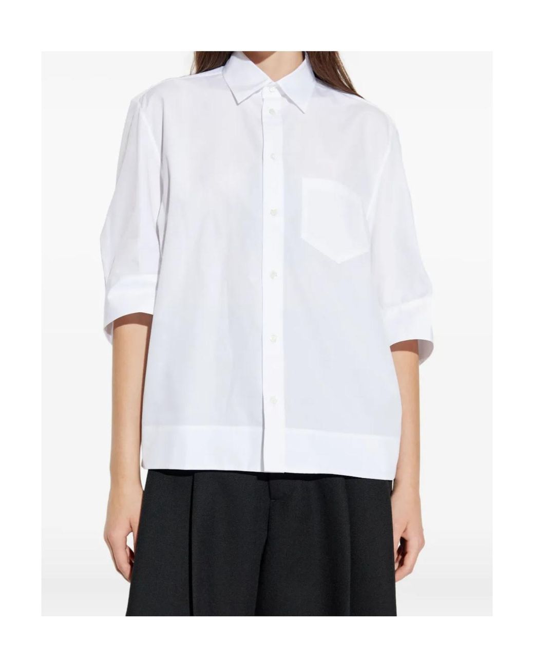 DSquared² White Patch-Pocket Shirt