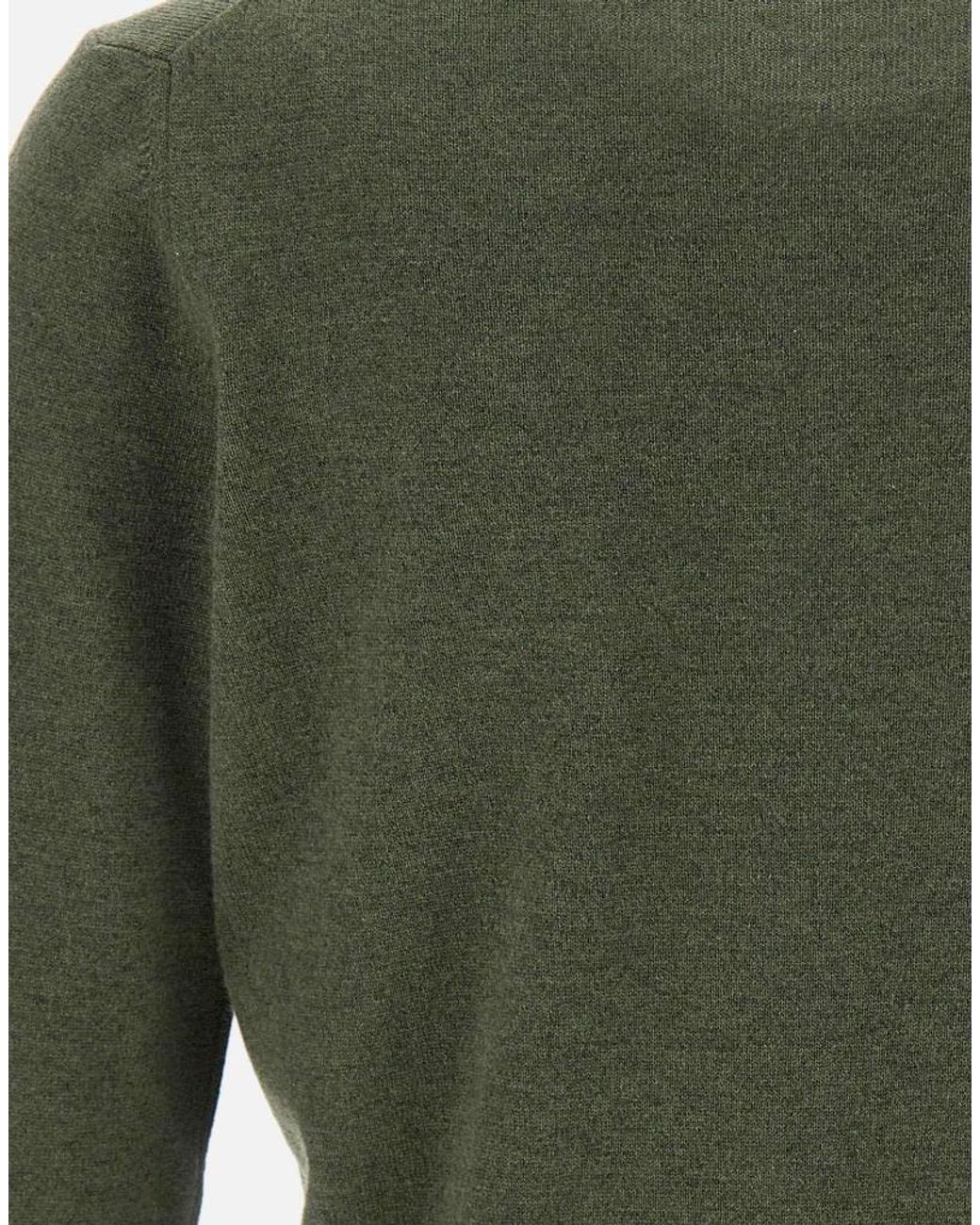 Kangra Cashmere Green Kangra Crewneck Knitted Jumper for men