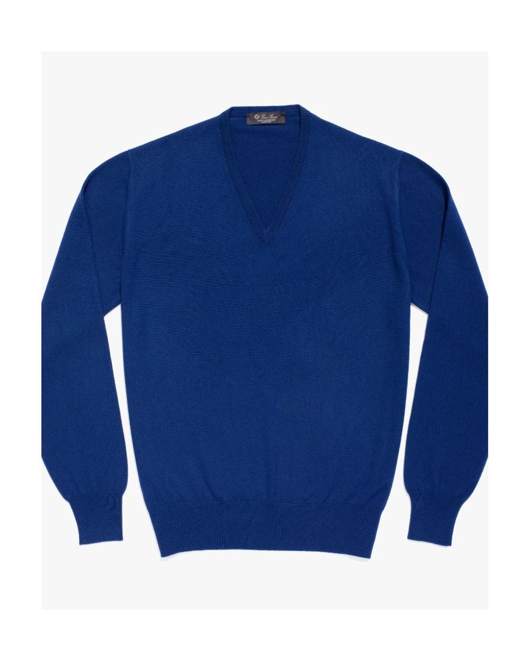Loro Piana Blue Logo Pullover for men