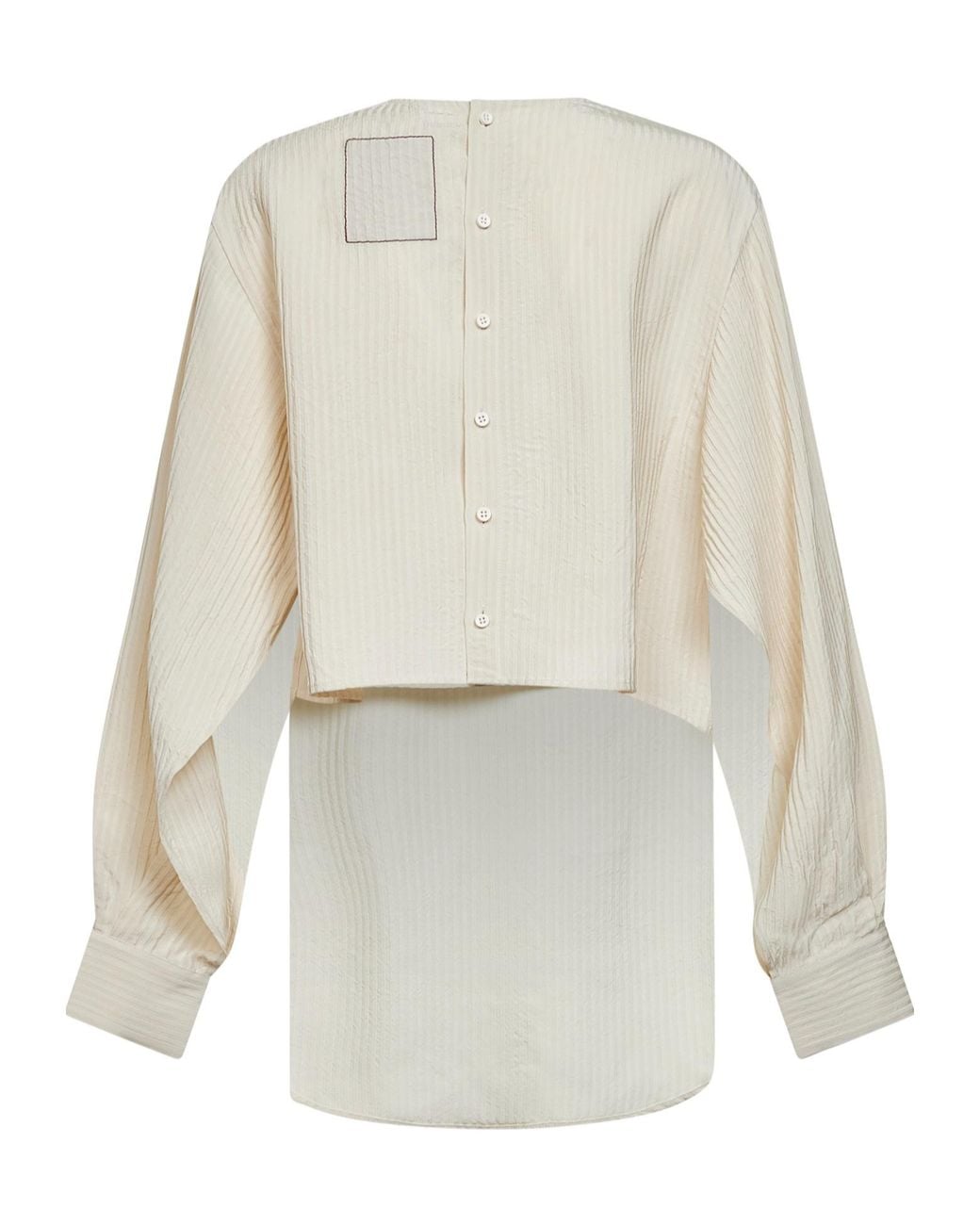 Uma Wang White Long-Sleeved Cover-Up