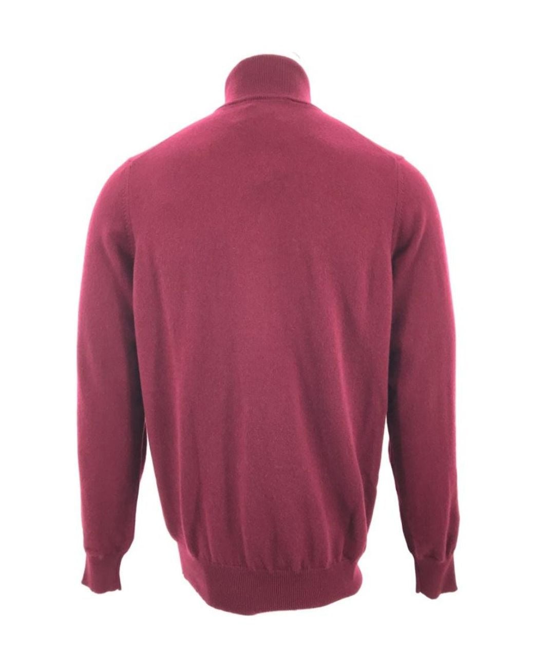 Ferragamo Red Semi-Zipper Knitted Sweater for men