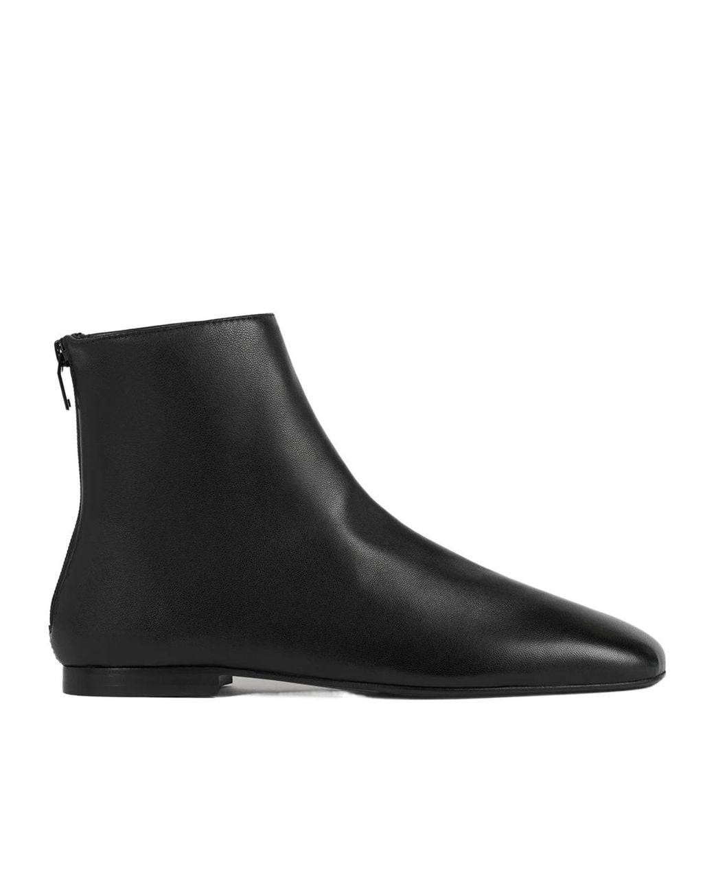 Totême Black Zip-Fastening Ankle Boots