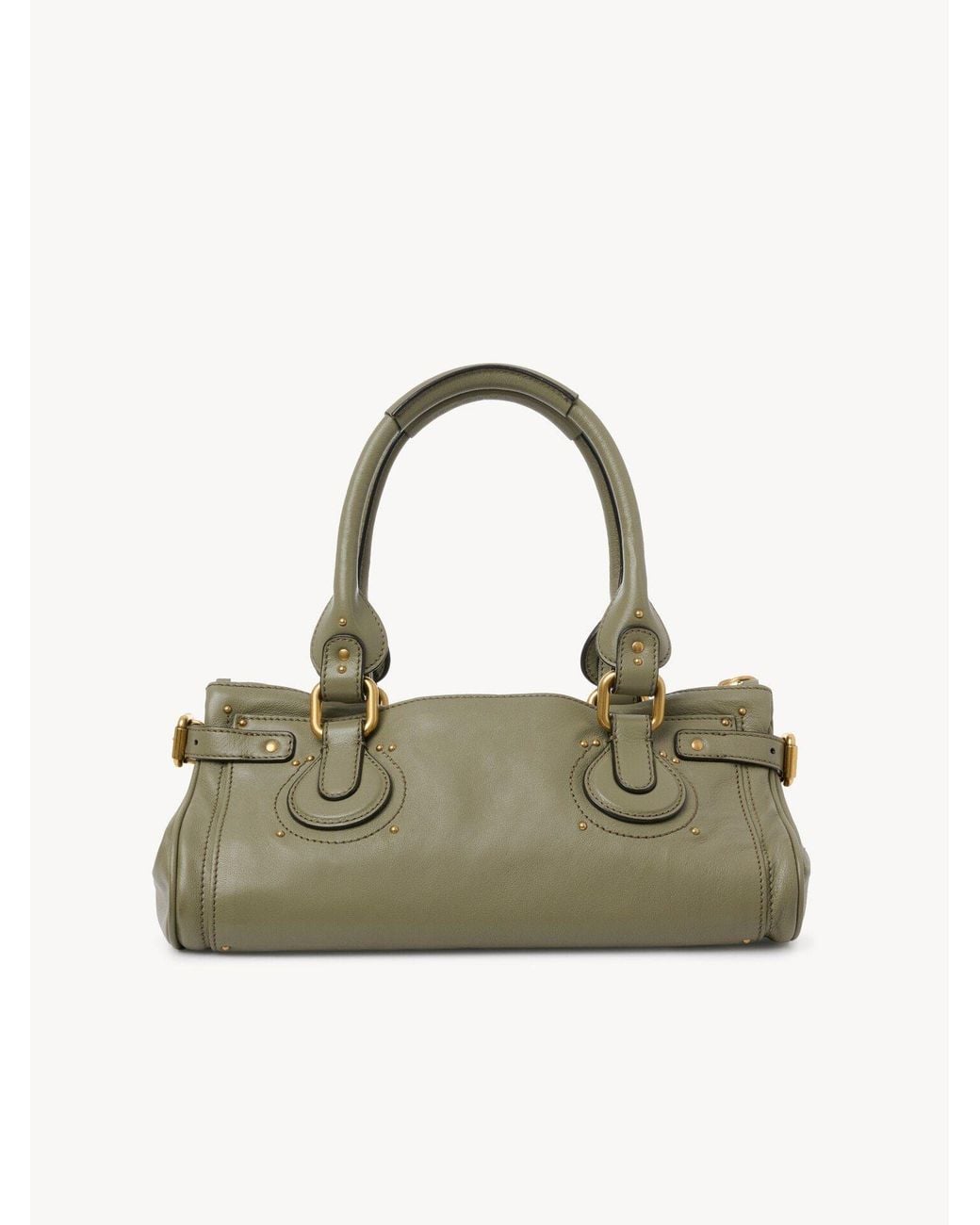 Chloé Green Chloé Paddington Padlock Detailed Shoulder Bag