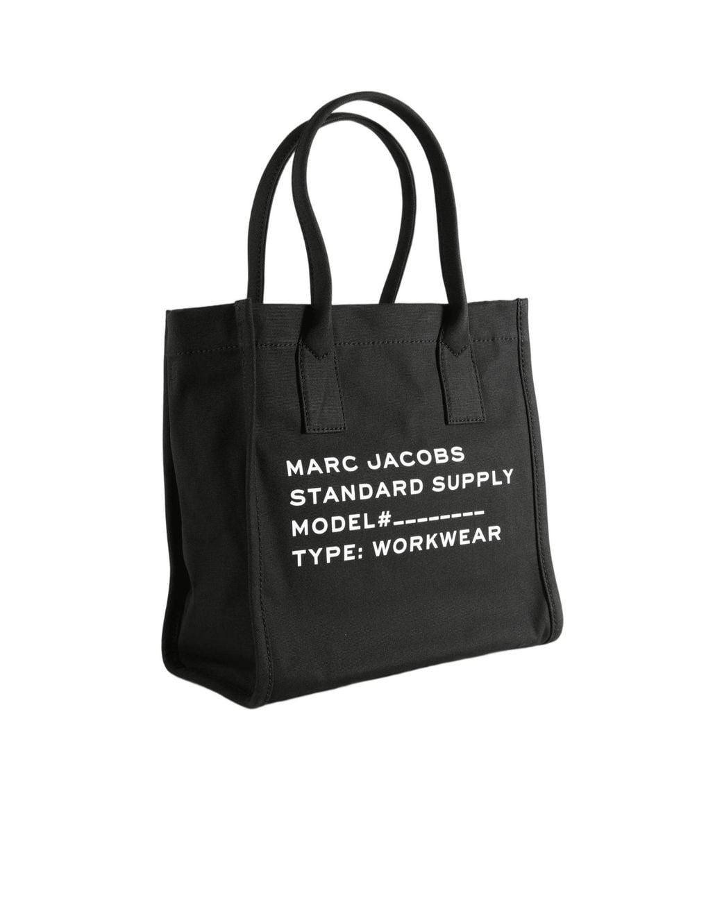 Marc Jacobs Black Logo-Print Tote Bag